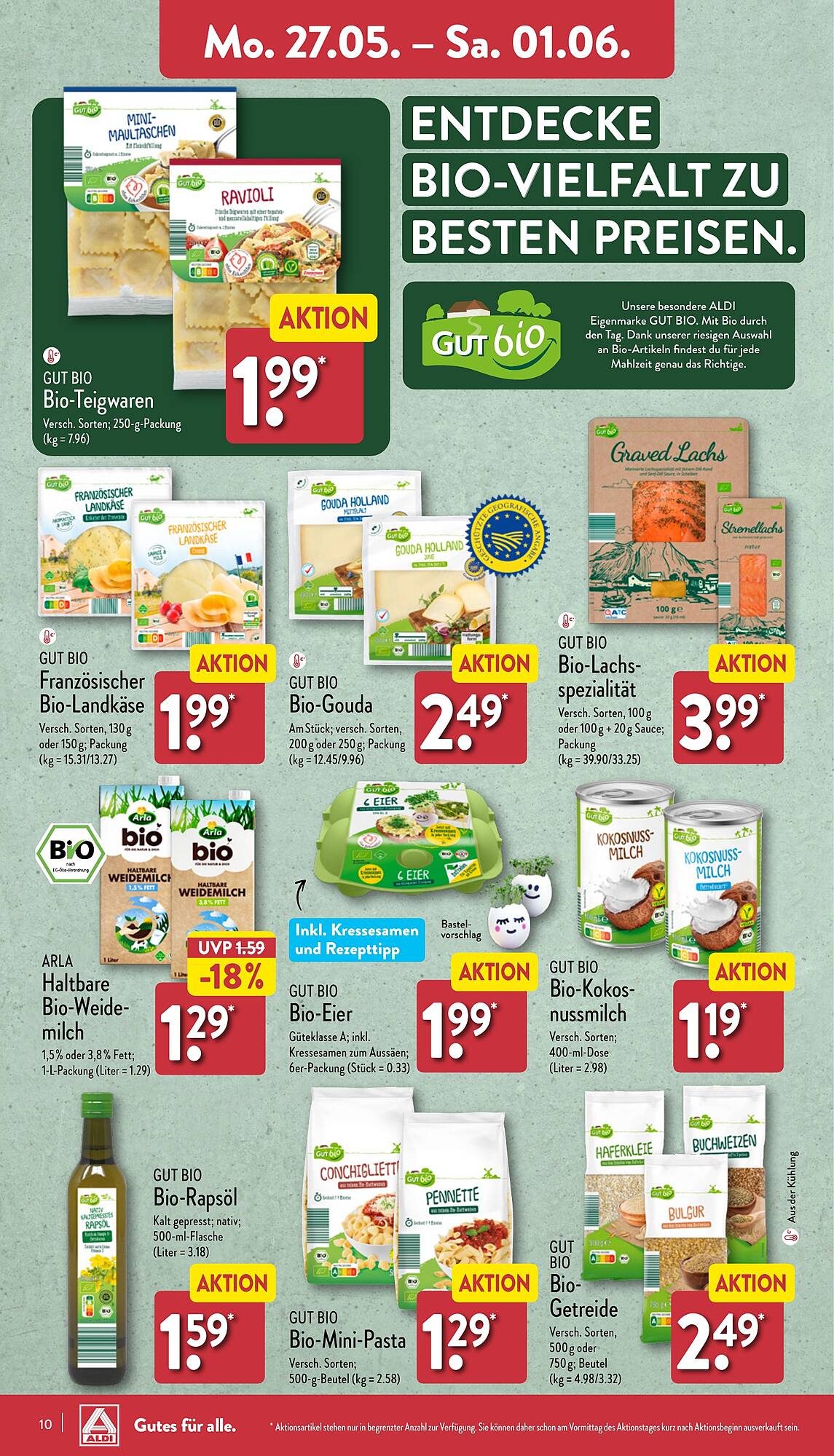 ALDI Nord Prospekt 27 Mai – 1 Juni 2024 Seite 10