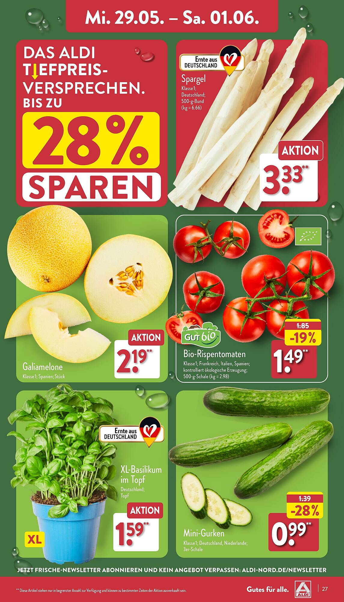 ALDI Nord Prospekt 27 Mai – 1 Juni 2024 Seite 27
