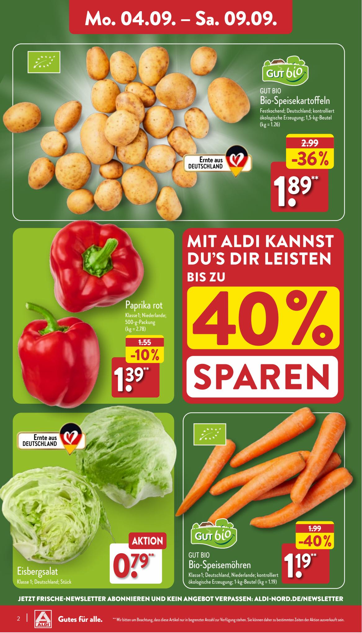 ALDI Nord Prospekt 28 – 31 August 2023 Seite 2