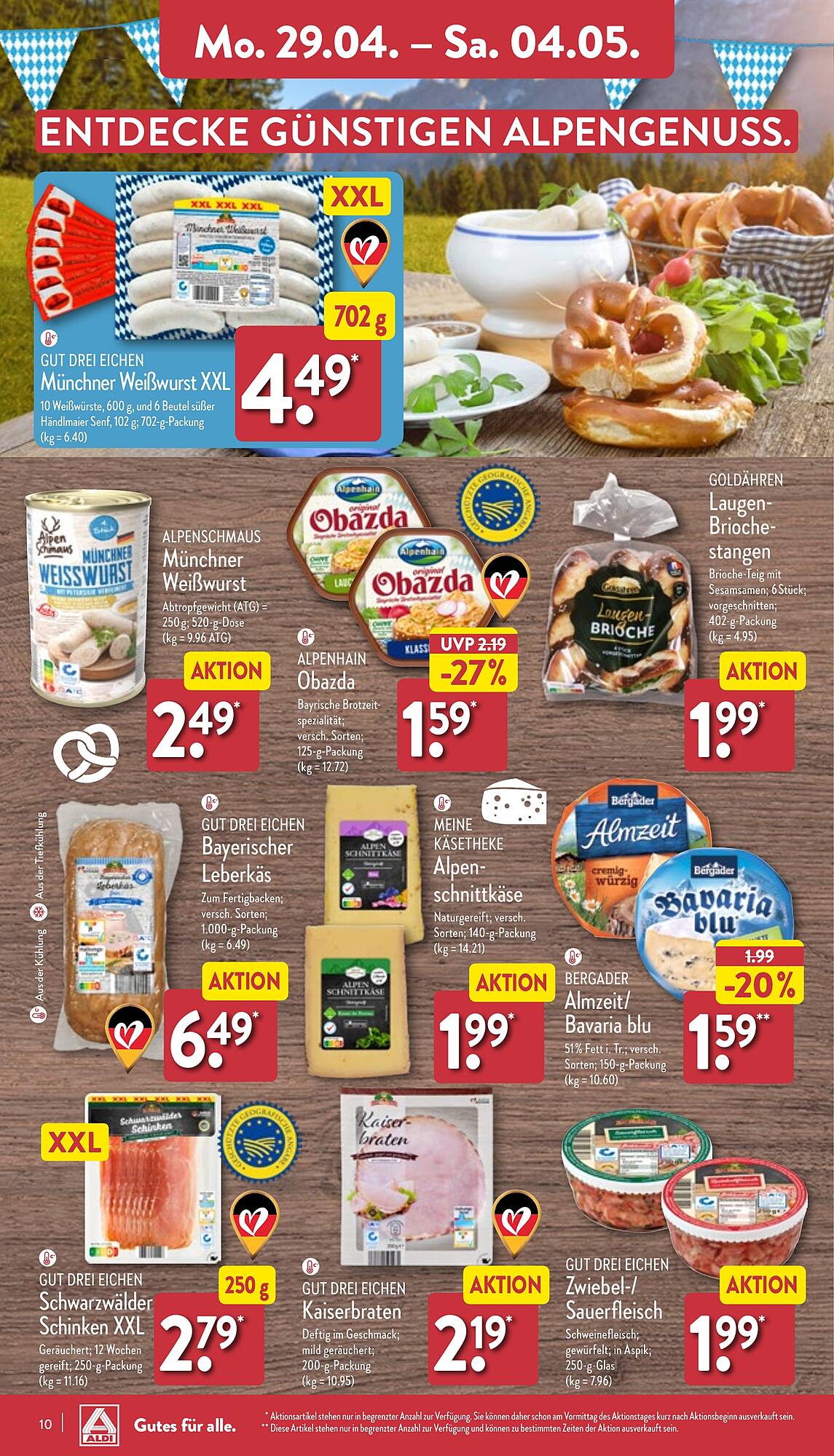 ALDI Nord Prospekt 29 Apr – 4 Mai 2024 Seite 10