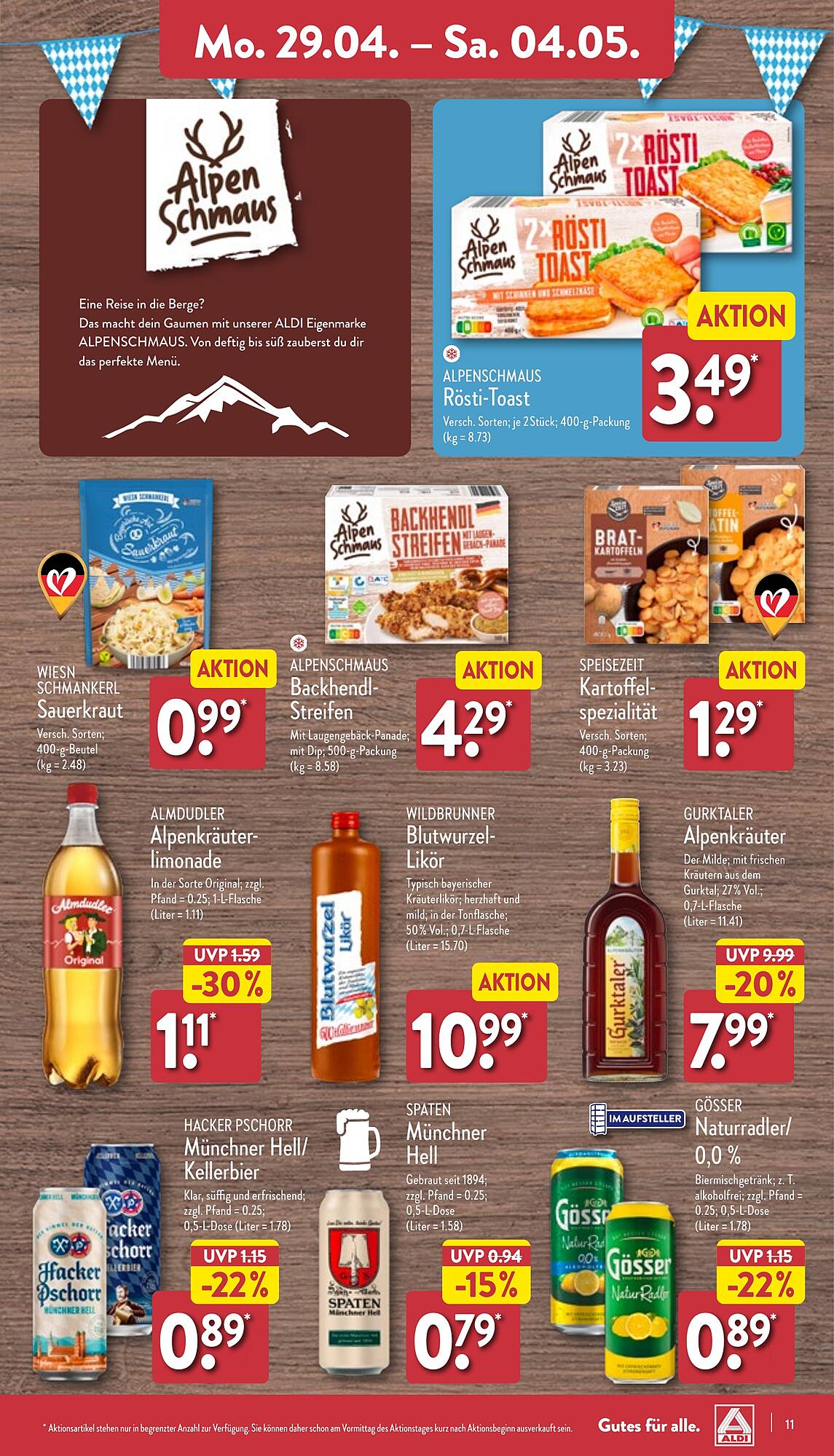 ALDI Nord Prospekt 29 Apr – 4 Mai 2024 Seite 11