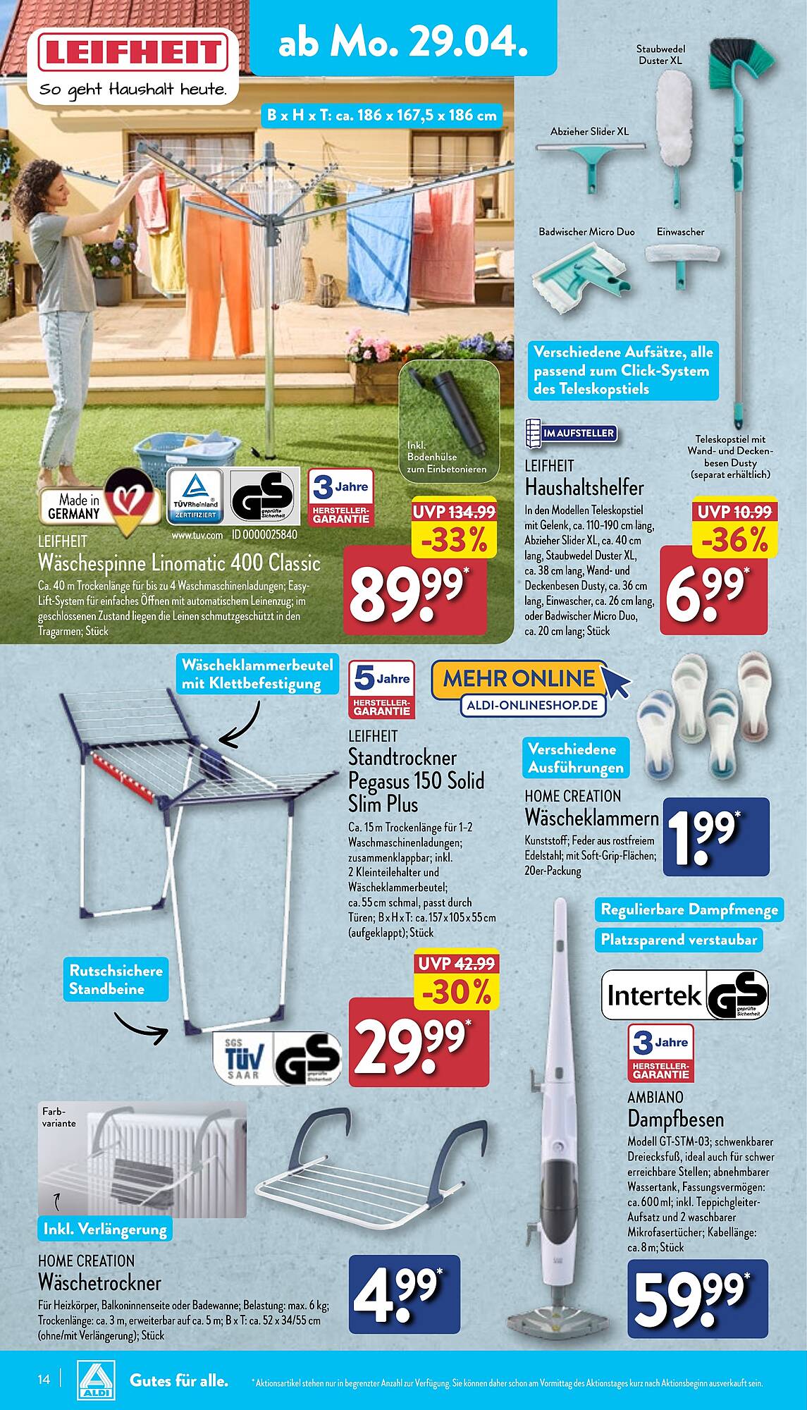 ALDI Nord Prospekt 29 Apr – 4 Mai 2024 Seite 14