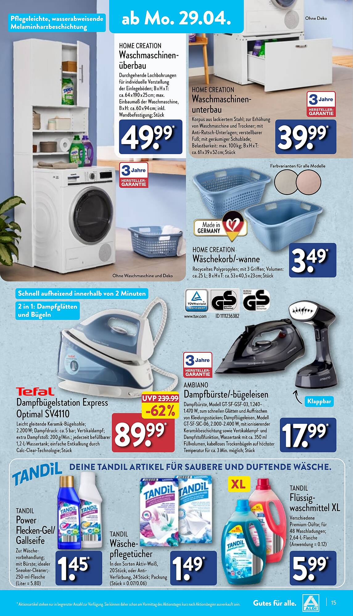 ALDI Nord Prospekt 29 Apr – 4 Mai 2024 Seite 15