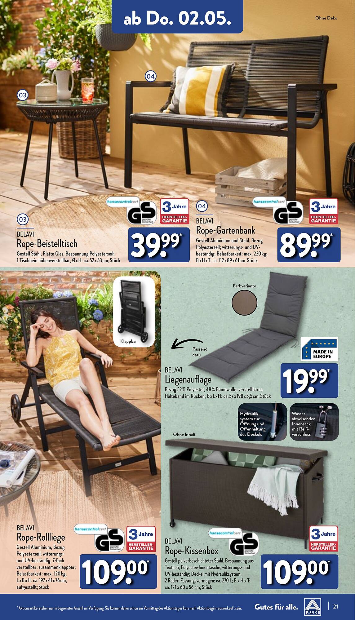 ALDI Nord Prospekt 29 Apr – 4 Mai 2024 Seite 21