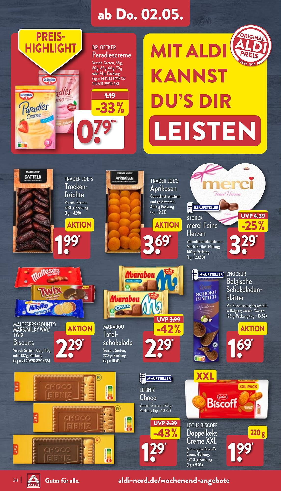 ALDI Nord Prospekt 29 Apr – 4 Mai 2024 Seite 34
