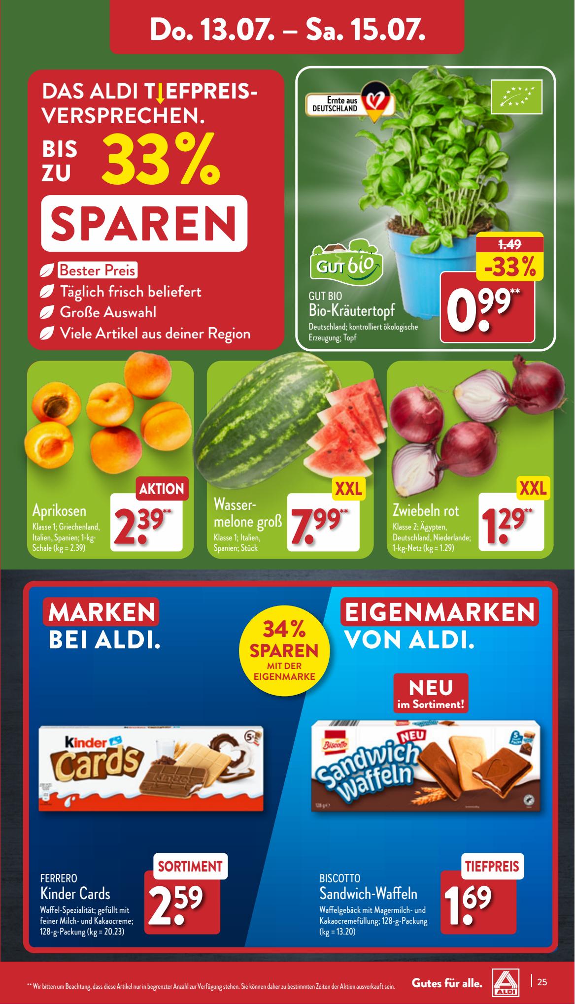ALDI Nord Prospekt 3 – 6 Juli 2023 Seite 25