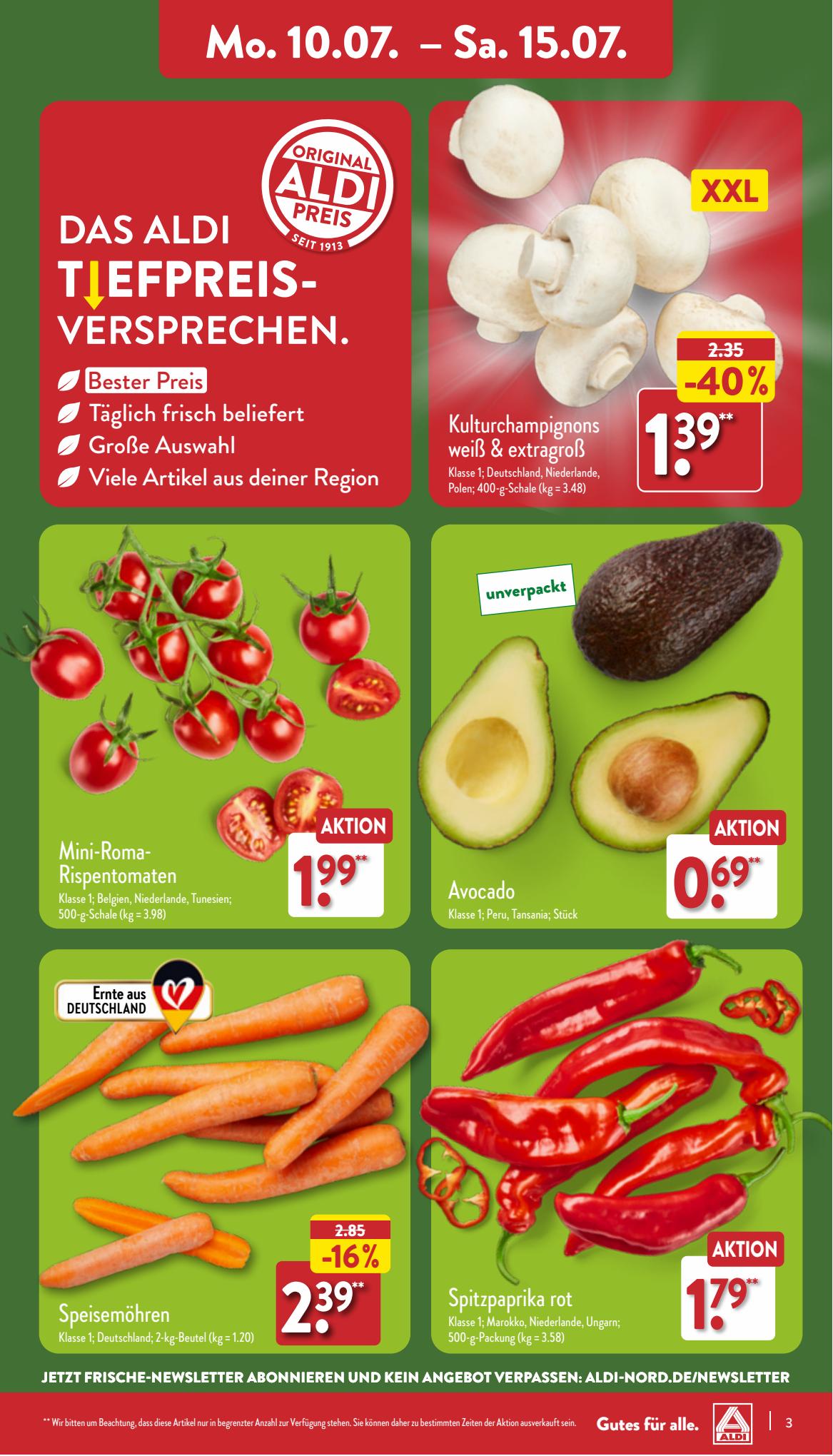 ALDI Nord Prospekt 3 – 6 Juli 2023 Seite 3