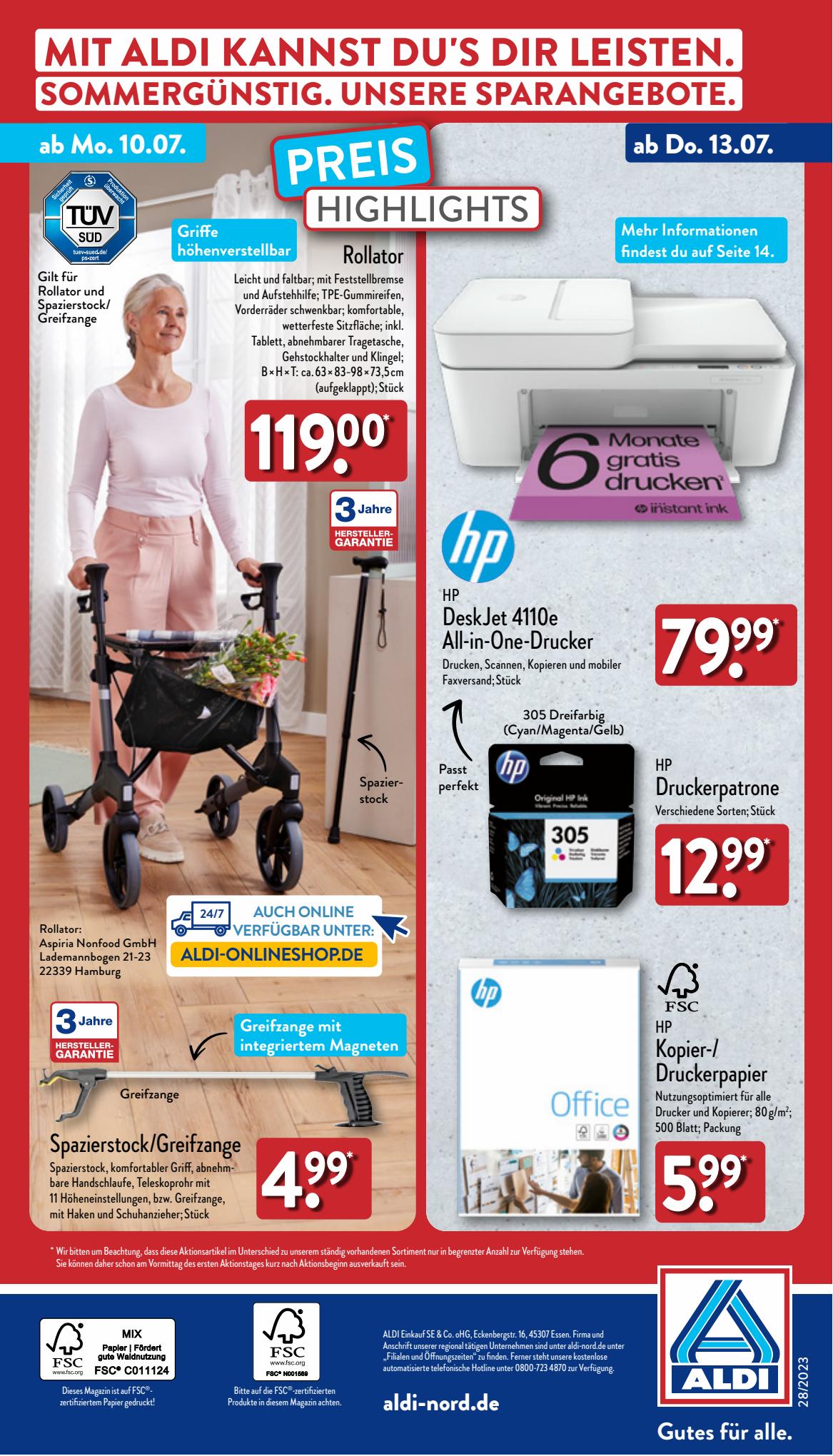 ALDI Nord Prospekt 3 – 6 Juli 2023 Seite 34