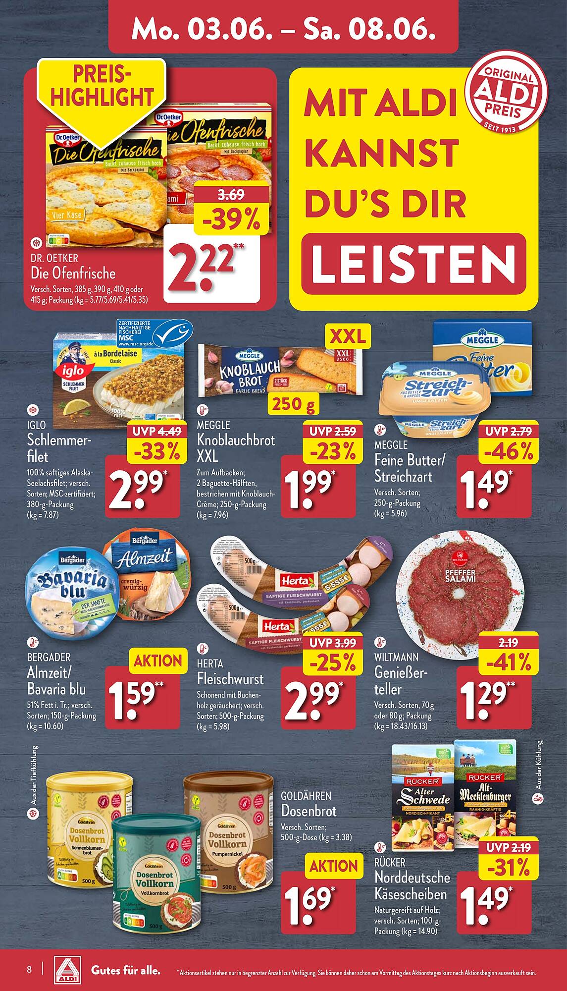 ALDI Nord Prospekt 3 – 8 Juni 2024 Seite 8