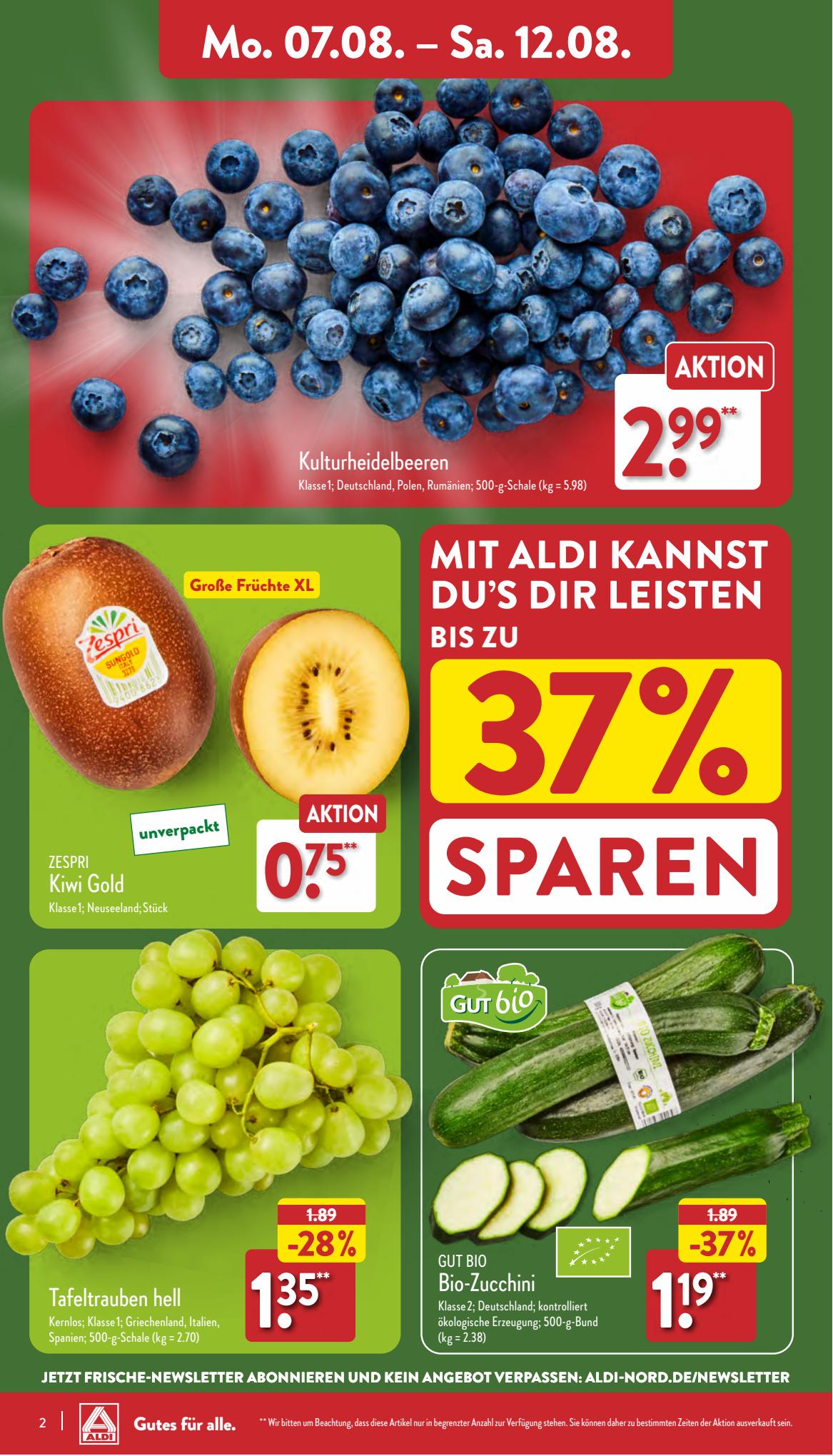 ALDI Nord Prospekt 31 Juli – 3 August 2023 Seite 2