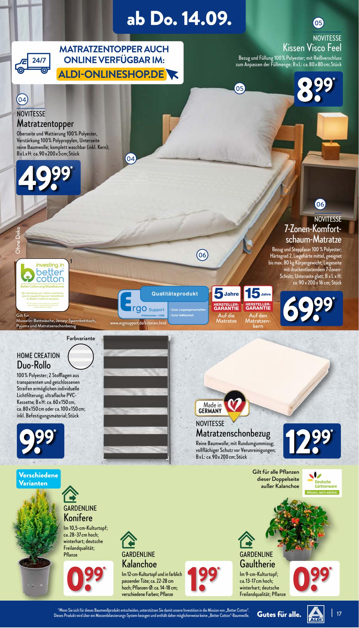 ALDI Nord Prospekt 4 – 7 September 2023 Seite 17