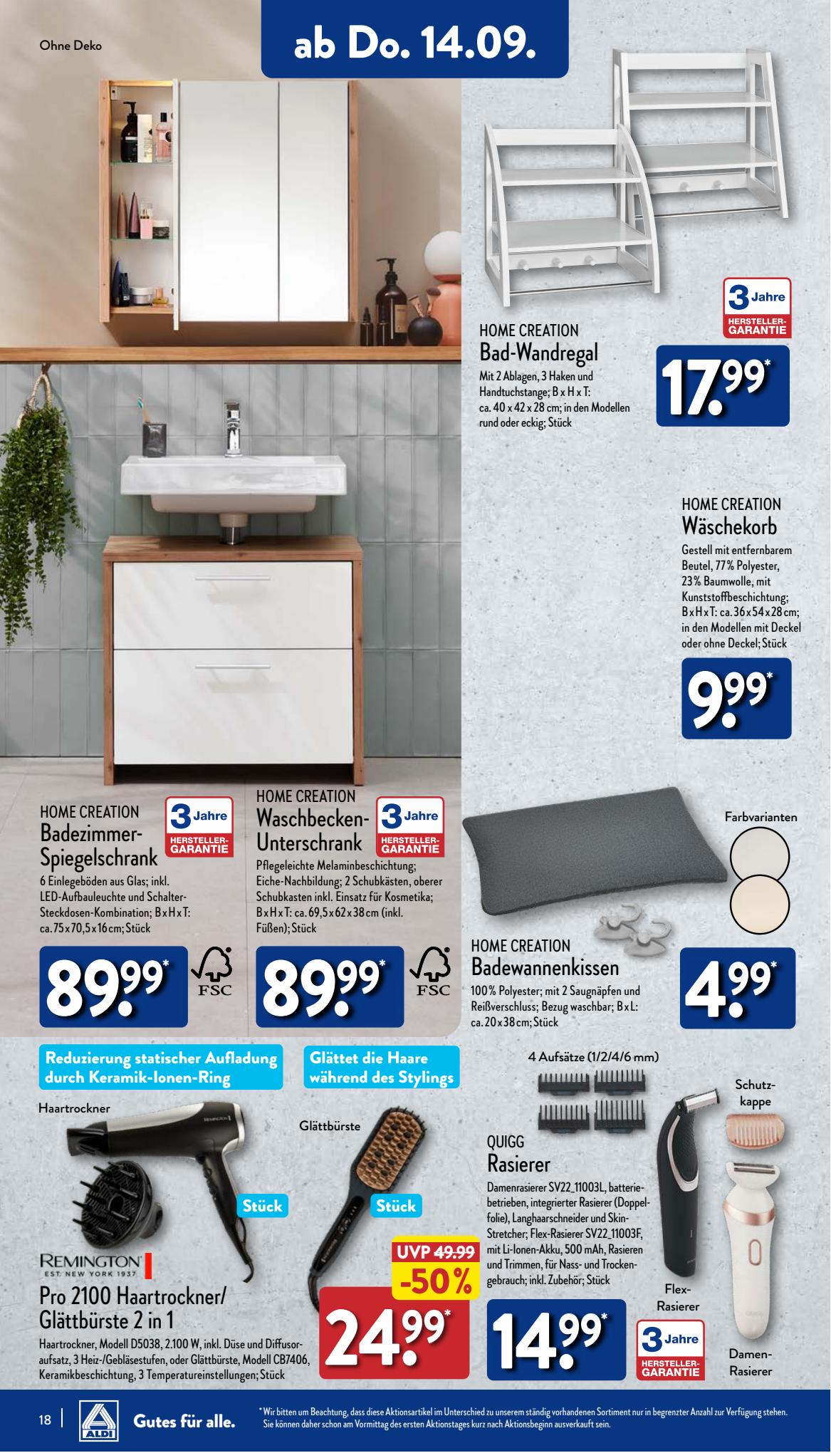 ALDI Nord Prospekt 4 – 7 September 2023 Seite 18
