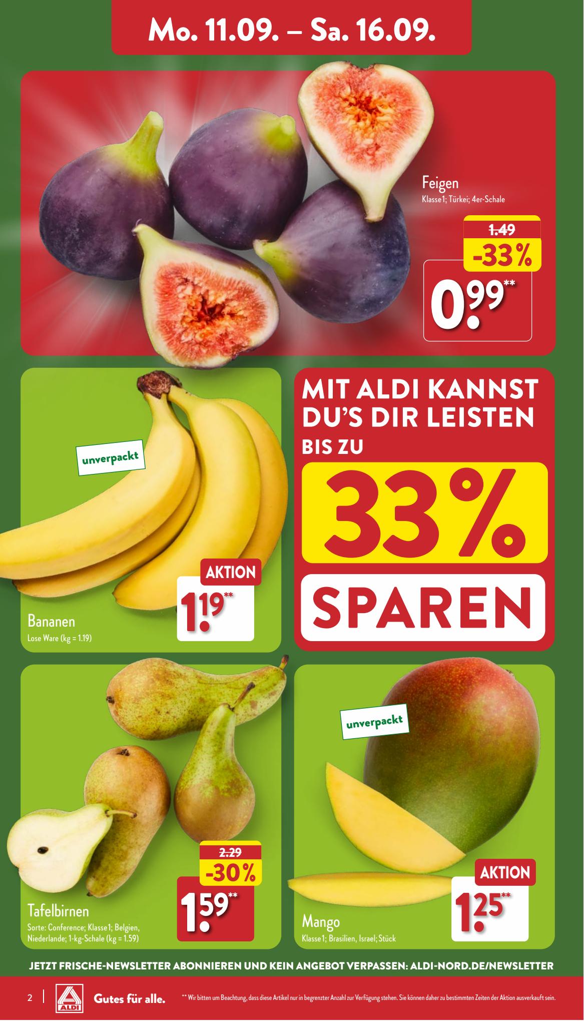 ALDI Nord Prospekt 4 – 7 September 2023 Seite 2