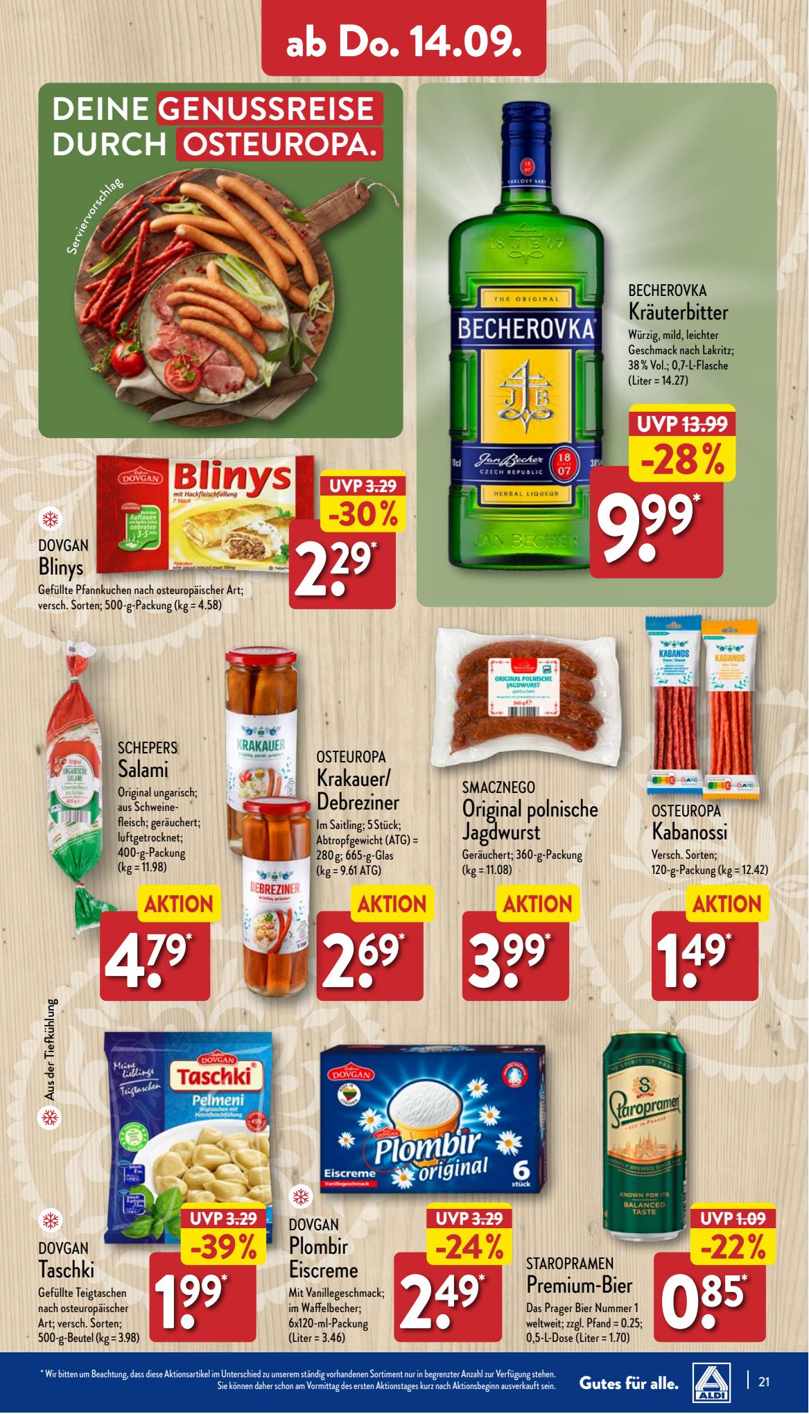 ALDI Nord Prospekt 4 – 7 September 2023 Seite 21