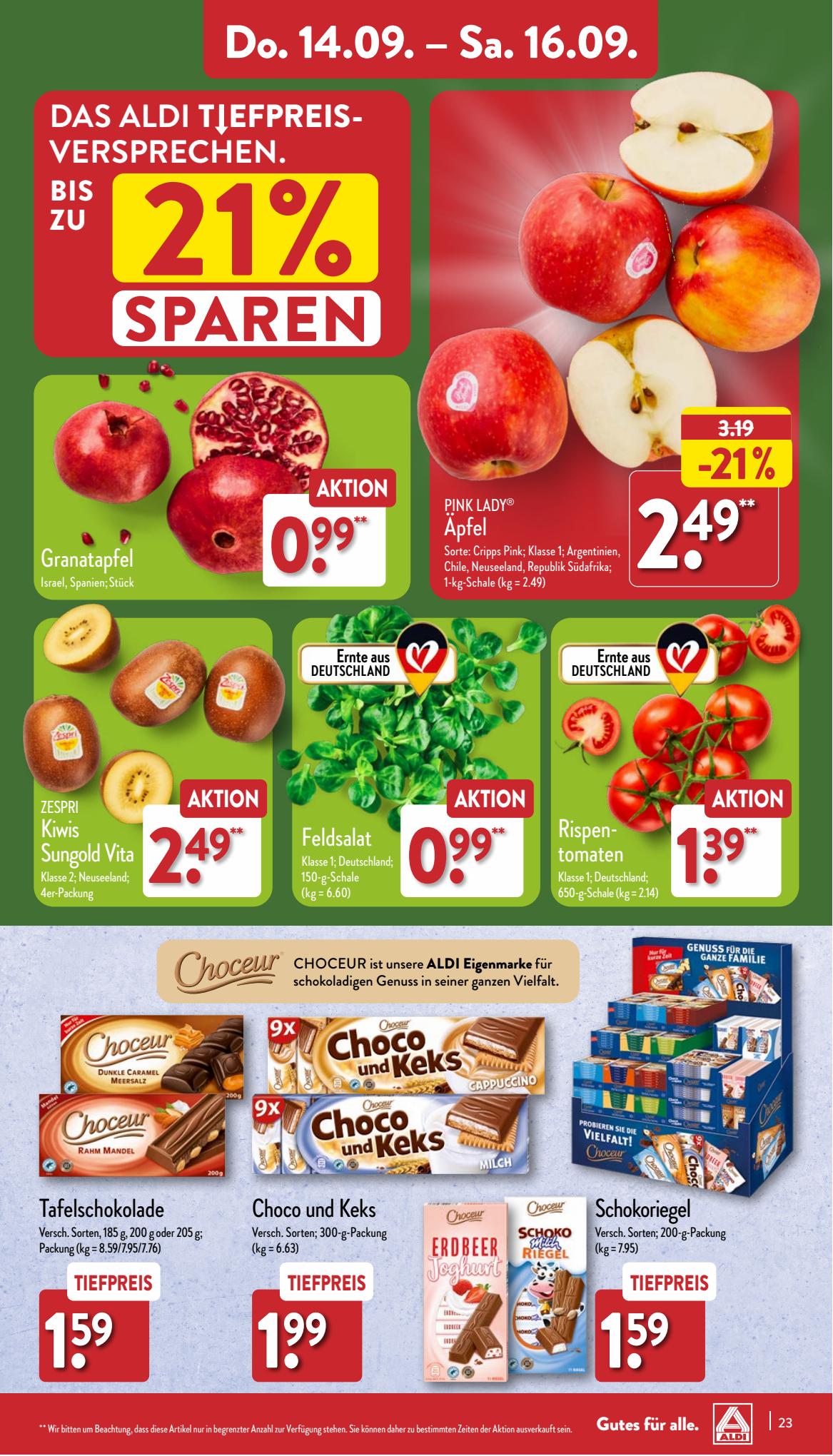 ALDI Nord Prospekt 4 – 7 September 2023 Seite 23