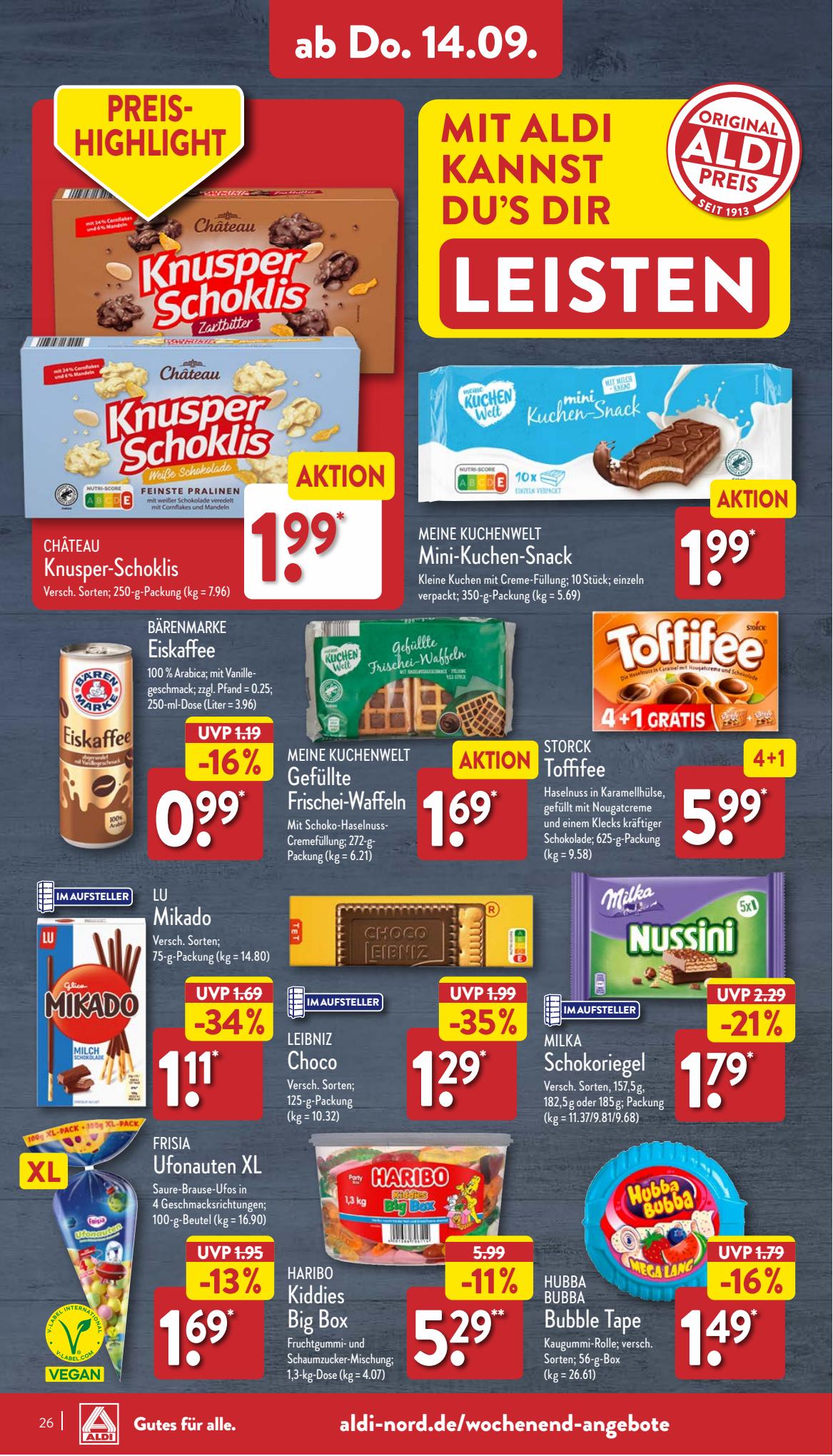 ALDI Nord Prospekt 4 – 7 September 2023 Seite 26