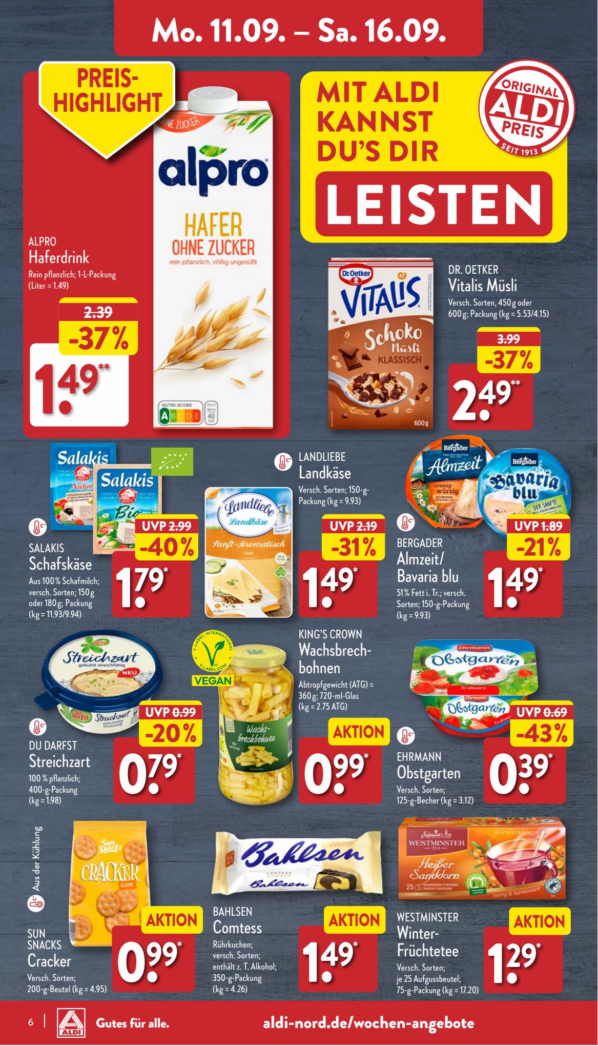 ALDI Nord Prospekt 4 – 7 September 2023 Seite 6