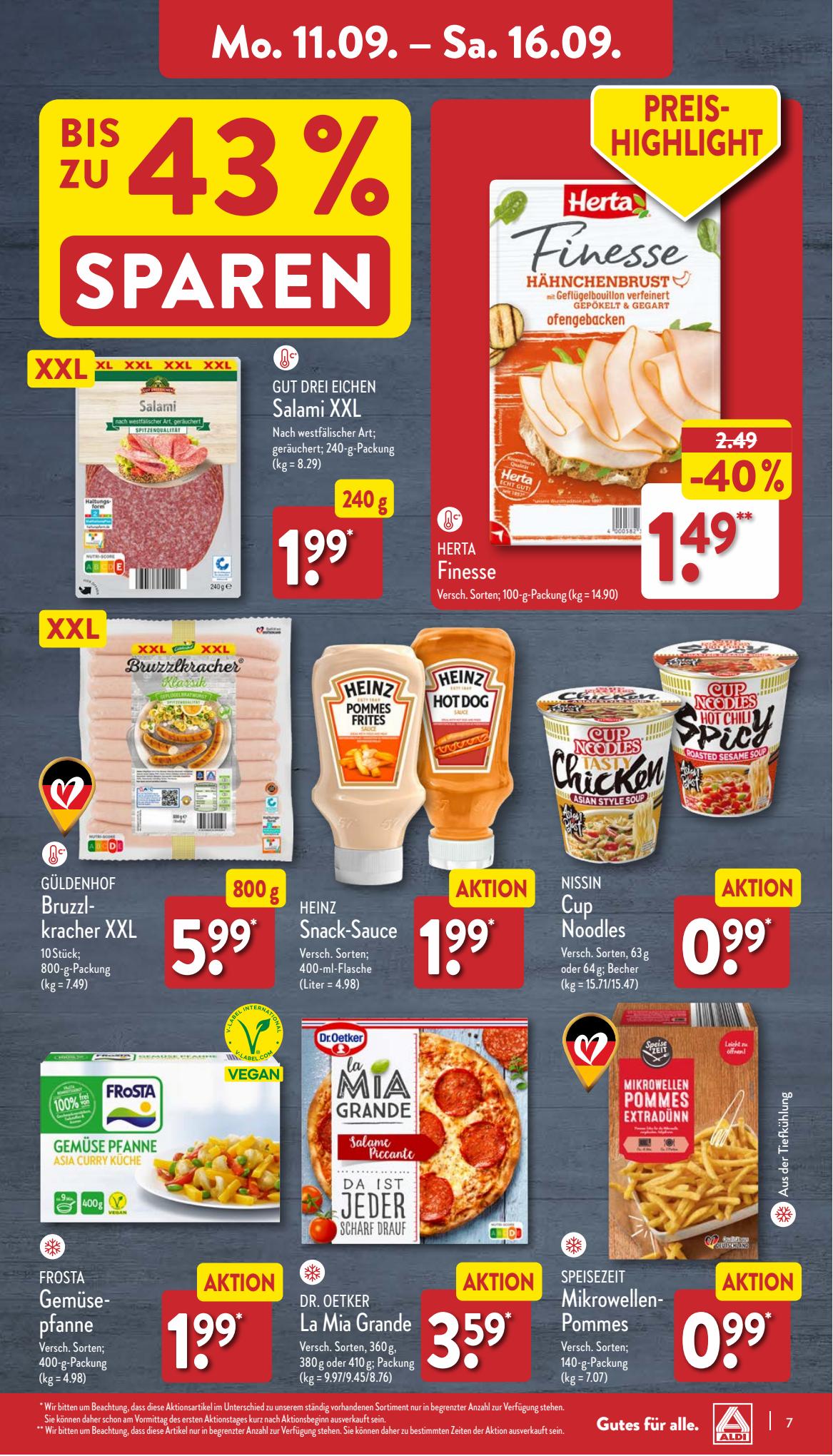 ALDI Nord Prospekt 4 – 7 September 2023 Seite 7