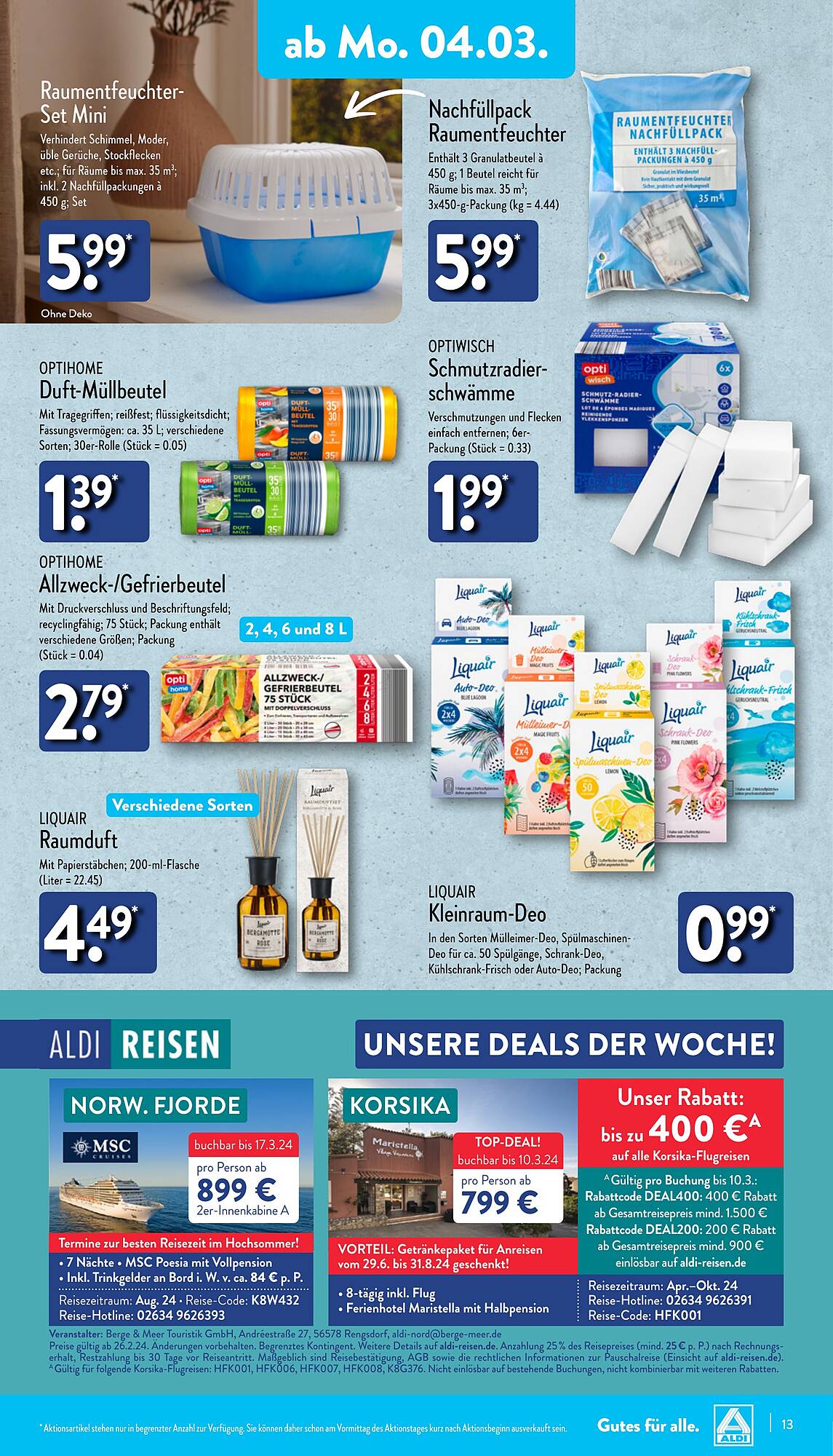 ALDI Nord Prospekt 4 – 9 Marsch 2024 Seite 13