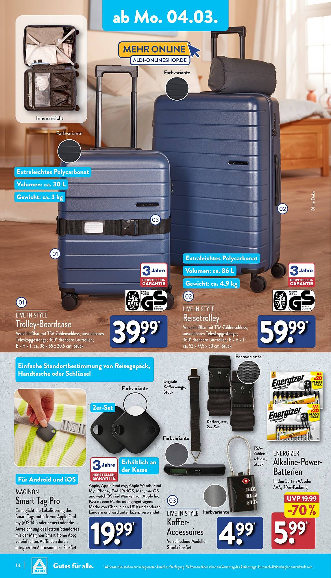 ALDI Nord Prospekt 4 – 9 Marsch 2024 Seite 14