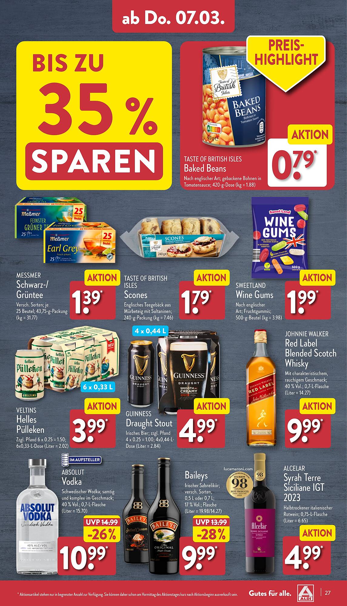 ALDI Nord Prospekt 4 – 9 Marsch 2024 Seite 27