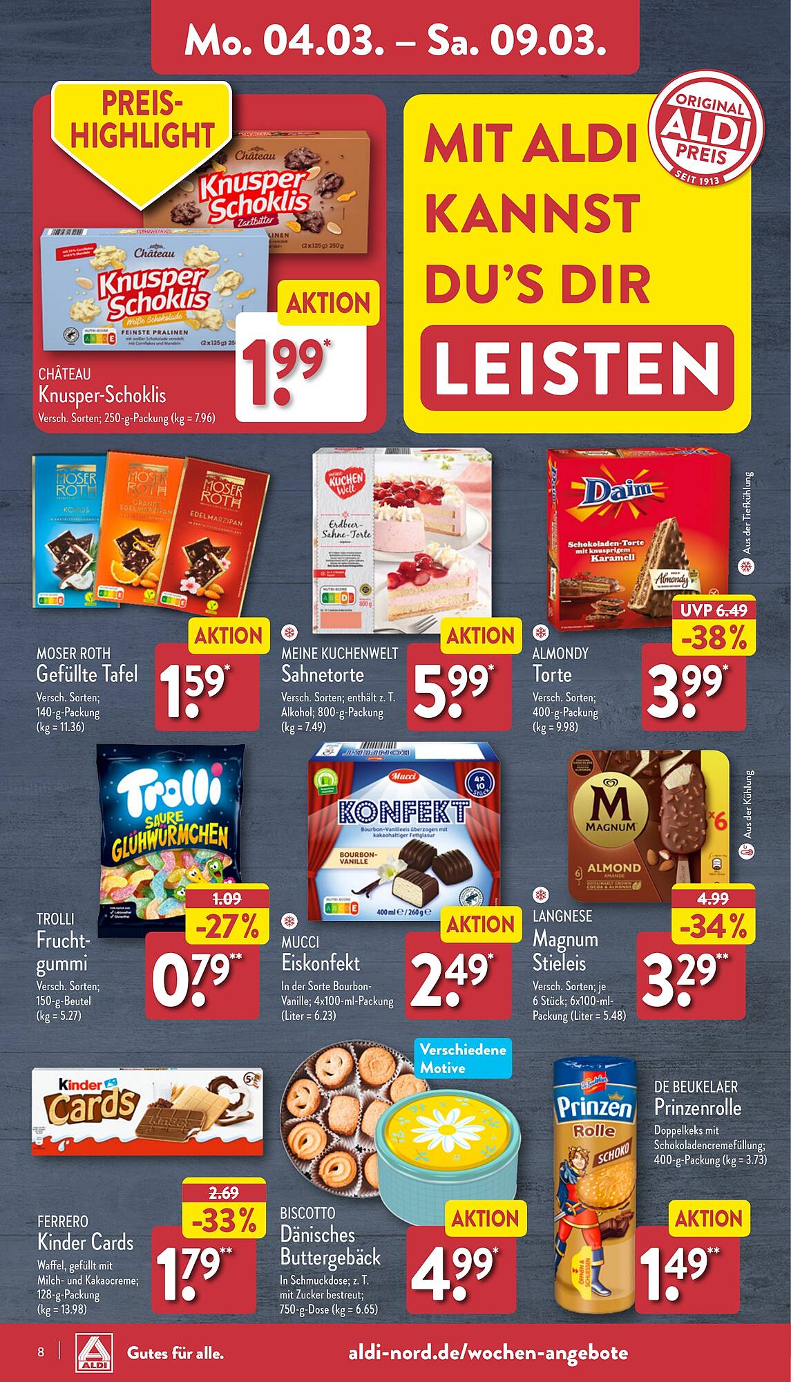 ALDI Nord Prospekt 4 – 9 Marsch 2024 Seite 8