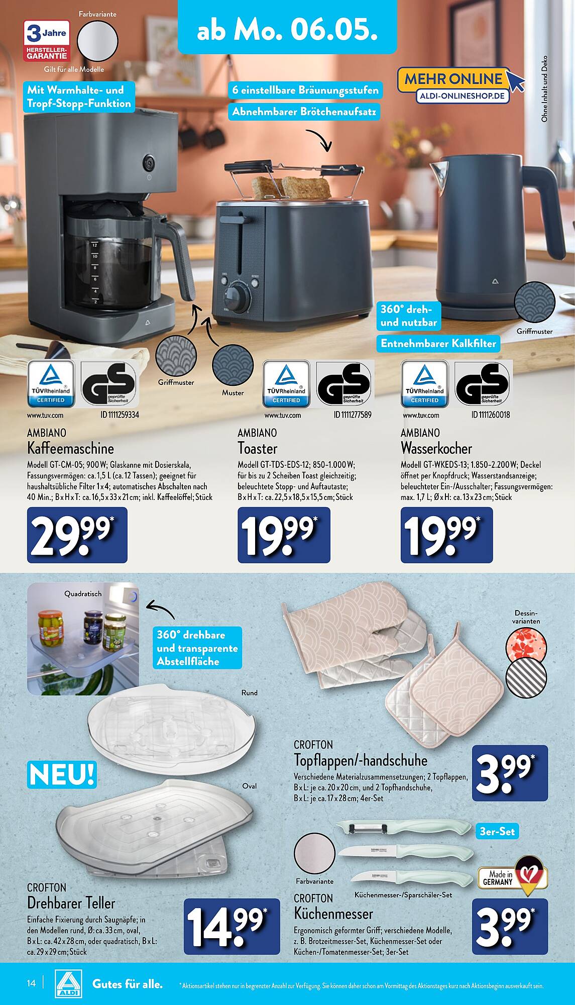 ALDI Nord Prospekt 6 – 11 Mai 2024 Seite 14