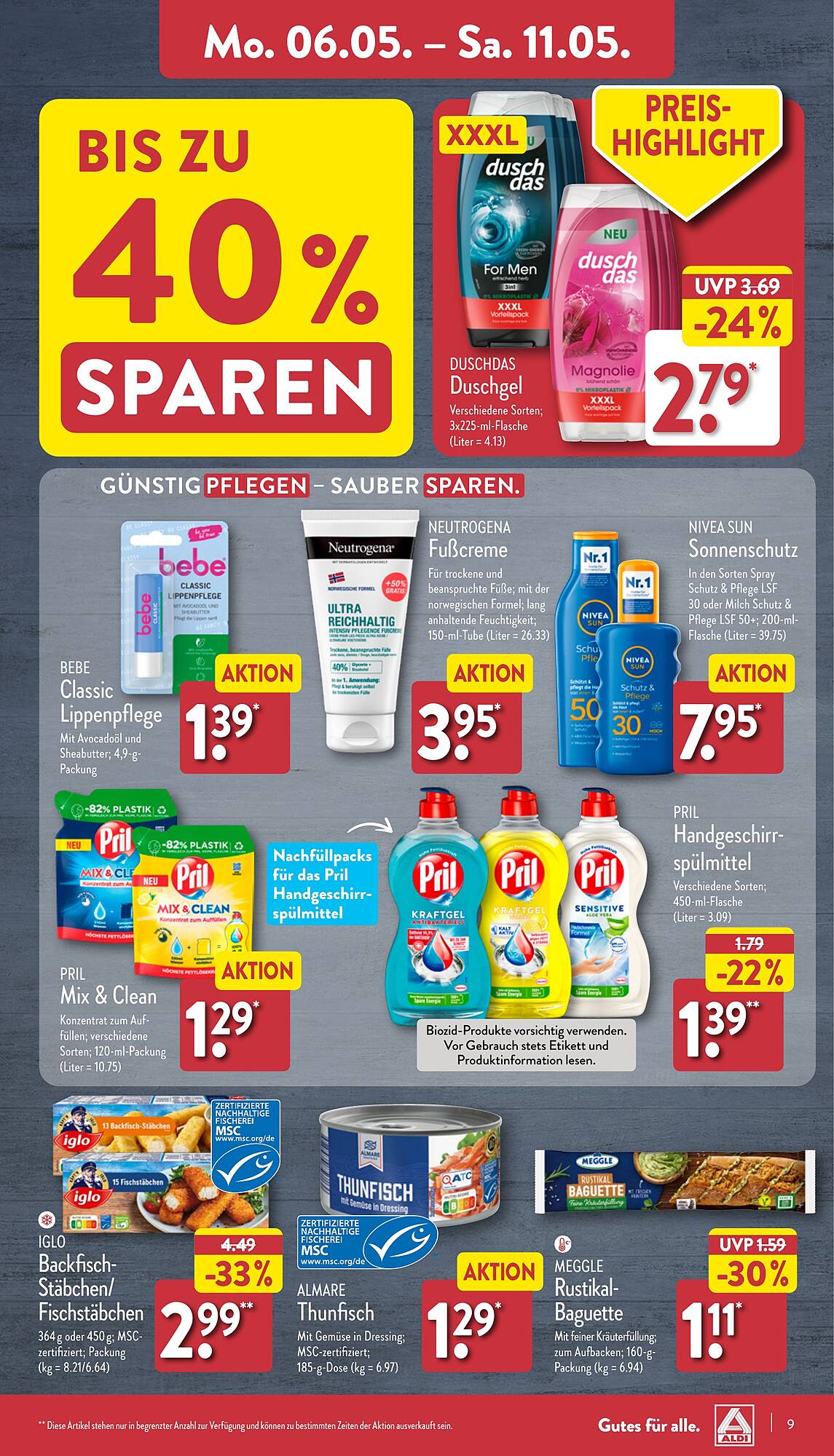 ALDI Nord Prospekt 6 – 11 Mai 2024 Seite 9