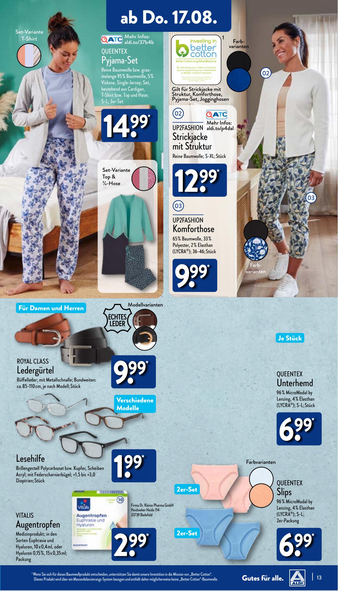 ALDI Nord Prospekt 7 – 10 August 2023 Seite 13