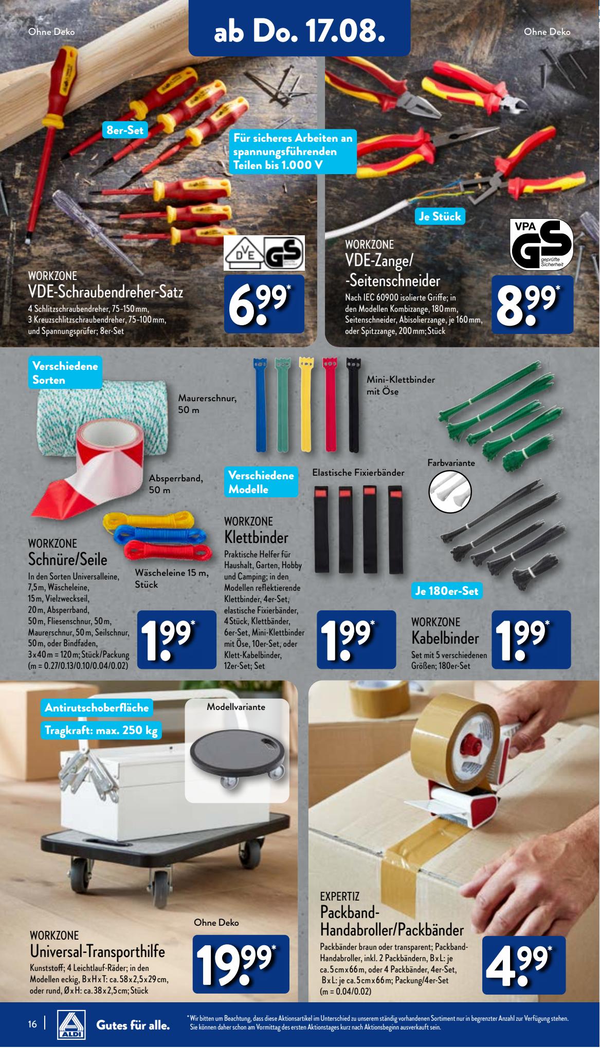 ALDI Nord Prospekt 7 – 10 August 2023 Seite 16