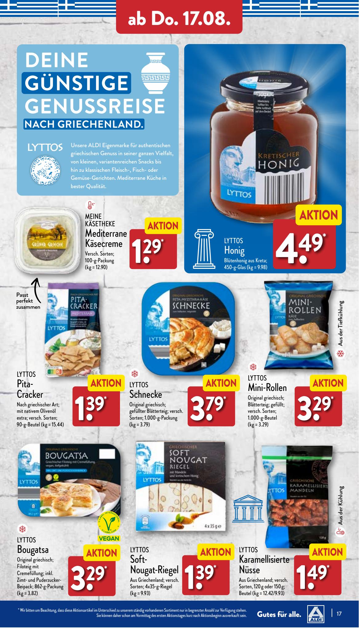 ALDI Nord Prospekt 7 – 10 August 2023 Seite 17