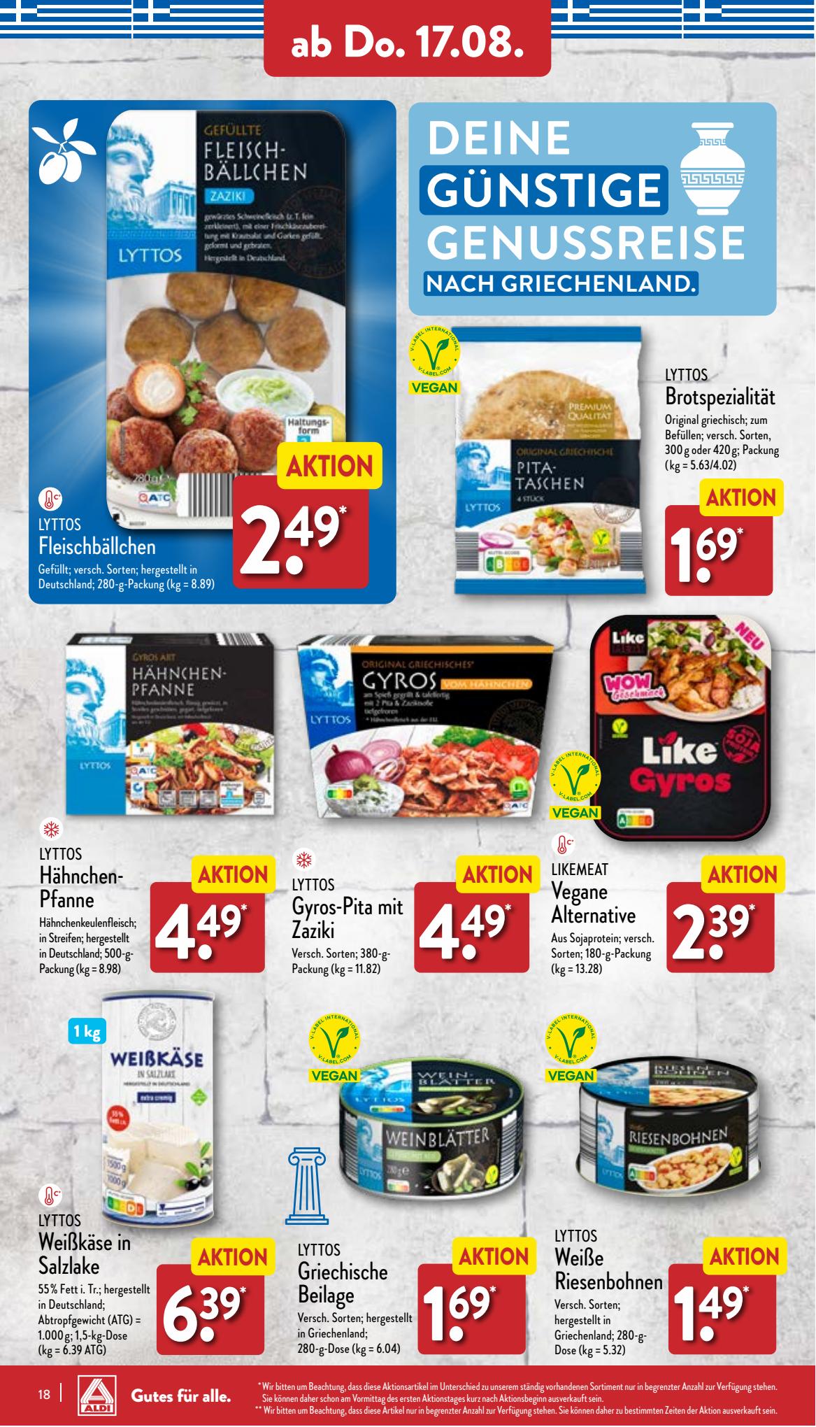 ALDI Nord Prospekt 7 – 10 August 2023 Seite 18