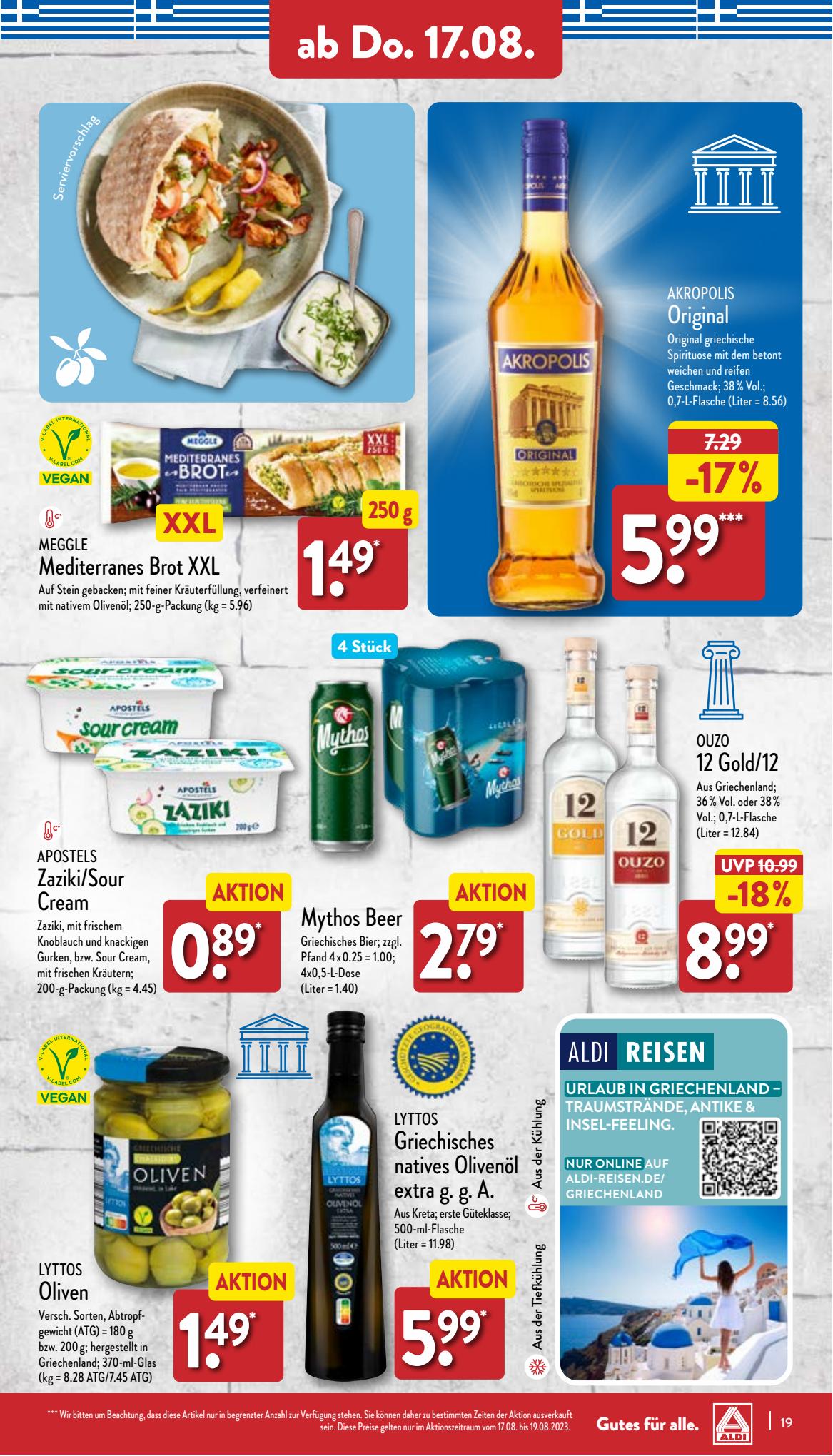 ALDI Nord Prospekt 7 – 10 August 2023 Seite 19