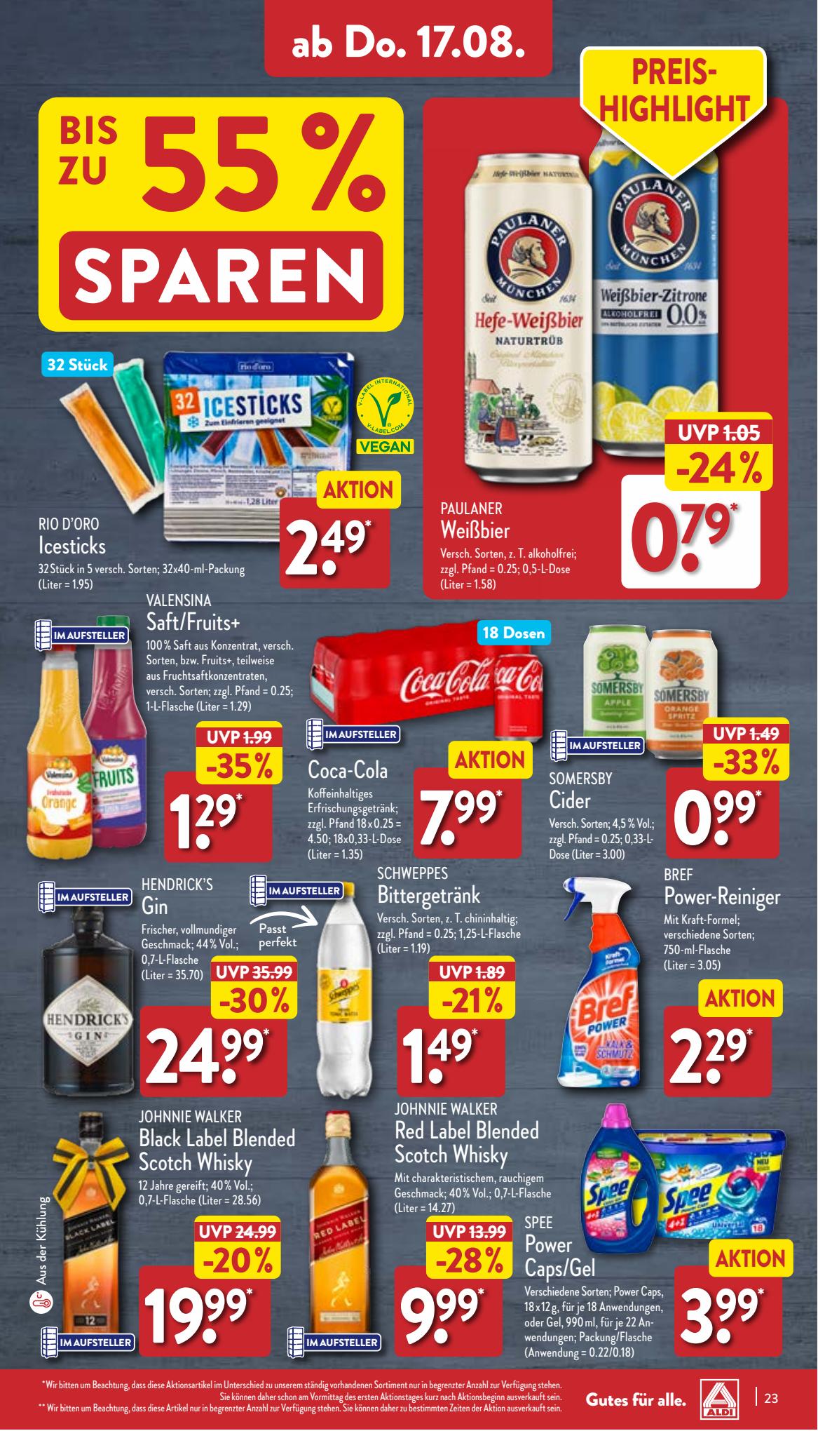 ALDI Nord Prospekt 7 – 10 August 2023 Seite 23