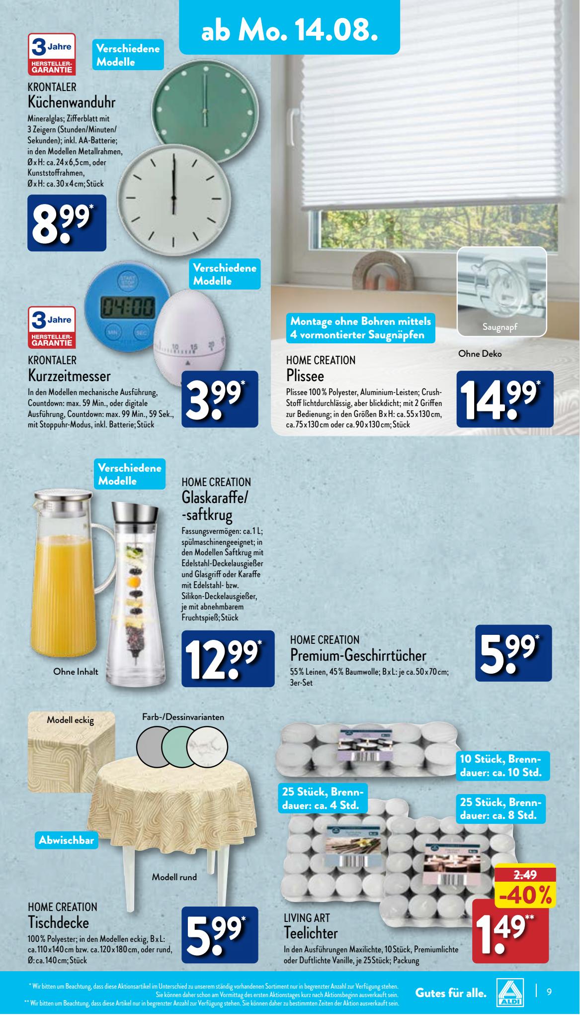 ALDI Nord Prospekt 7 – 10 August 2023 Seite 9