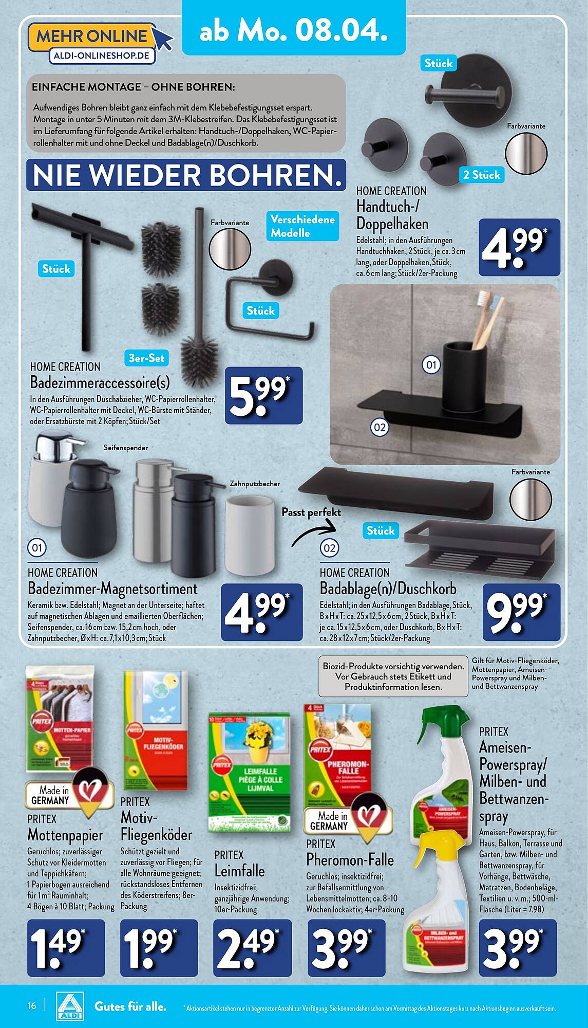 ALDI Nord Prospekt 8 – 13 April 2024 Seite 16