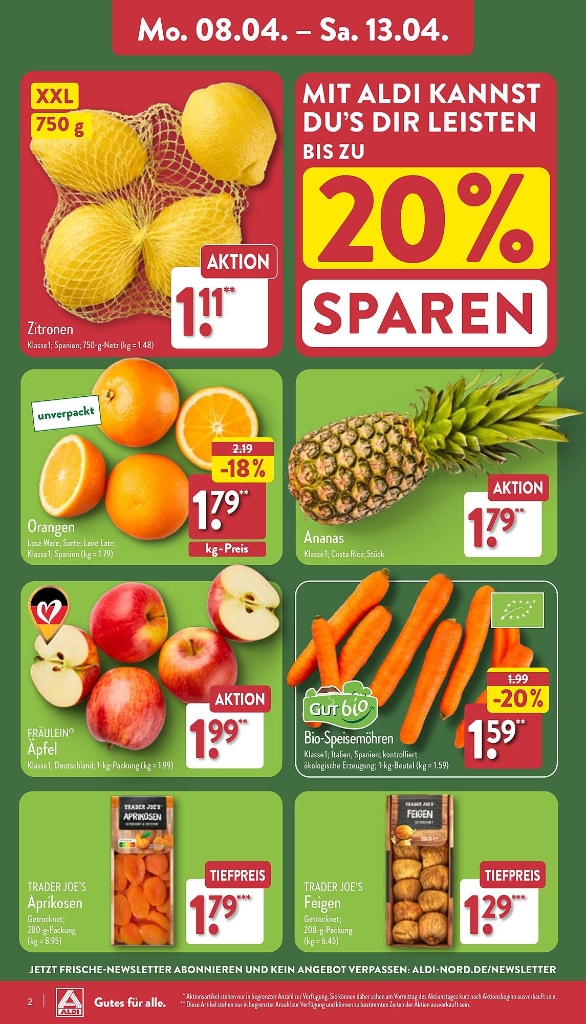 ALDI Nord Prospekt 8 – 13 April 2024 Seite 2