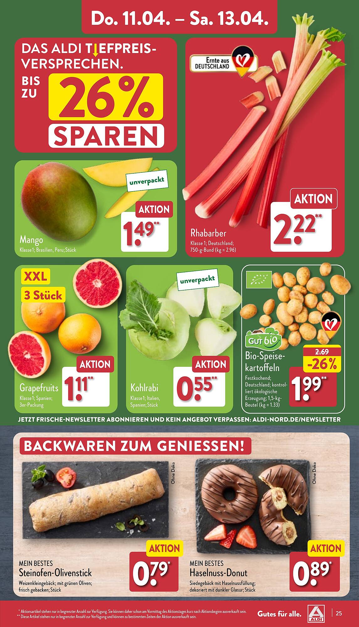 ALDI Nord Prospekt 8 – 13 April 2024 Seite 25