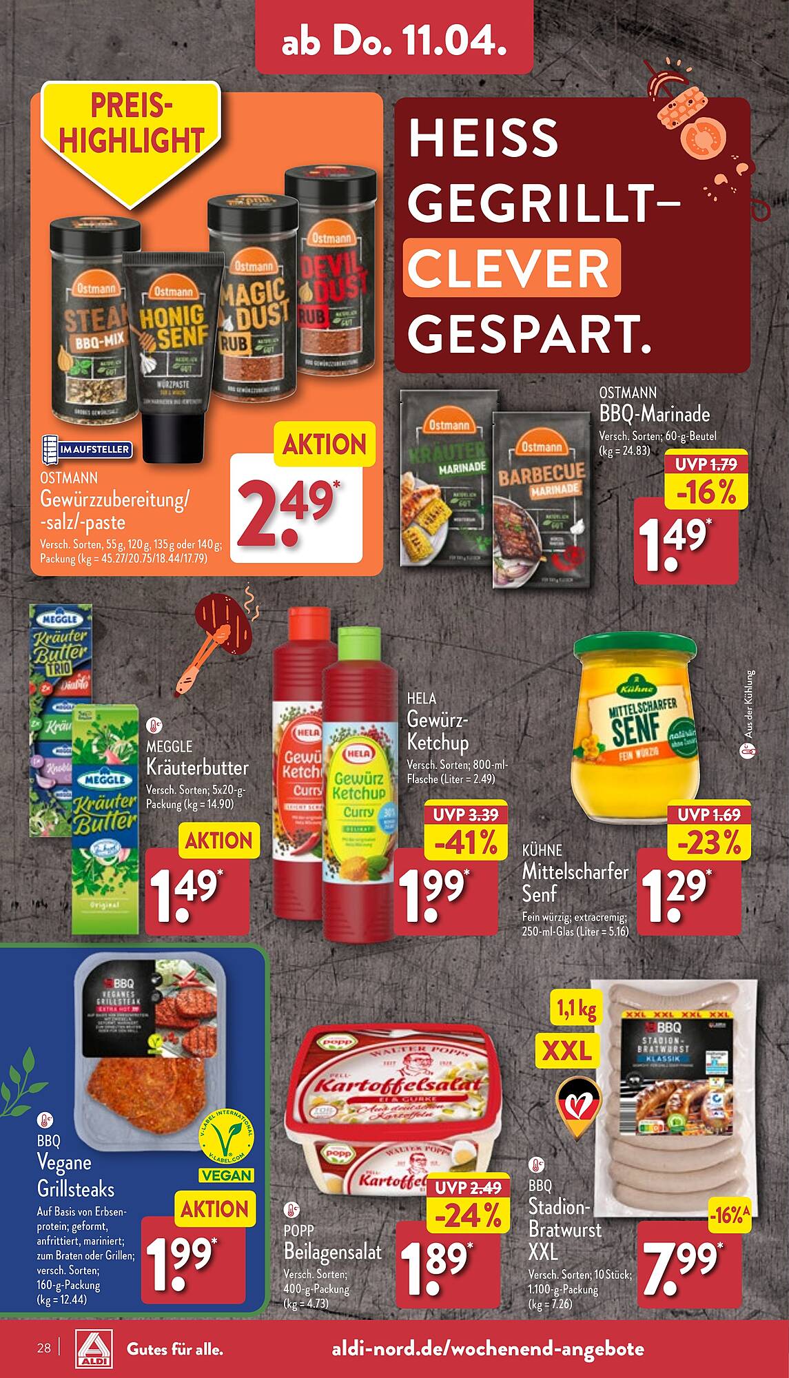 ALDI Nord Prospekt 8 – 13 April 2024 Seite 28