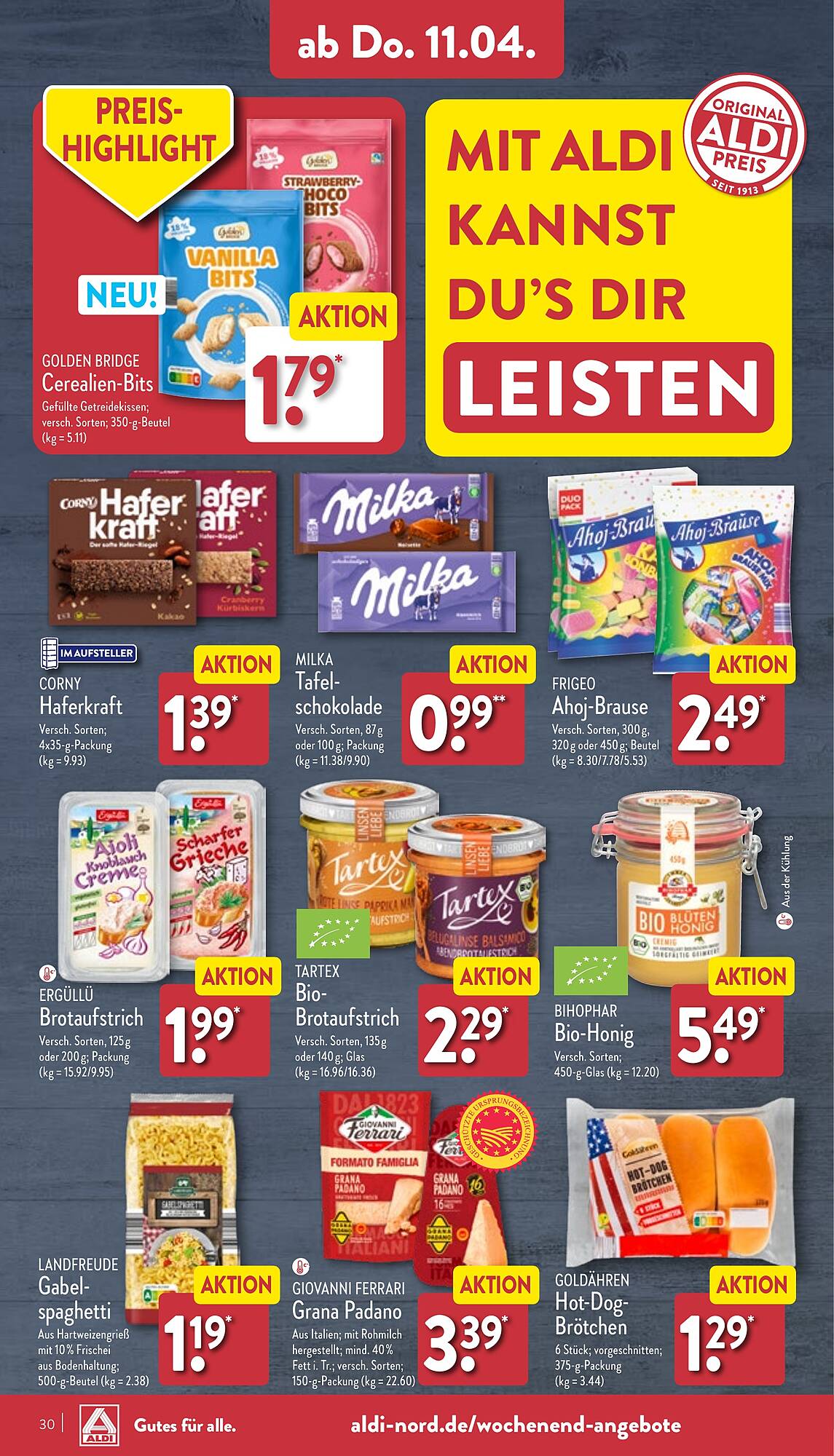 ALDI Nord Prospekt 8 – 13 April 2024 Seite 30