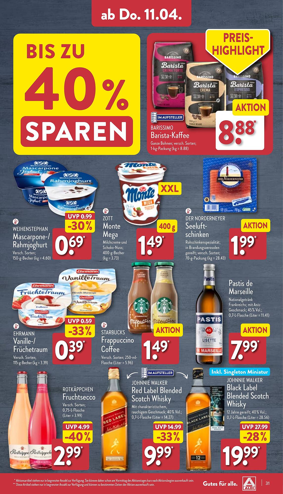 ALDI Nord Prospekt 8 – 13 April 2024 Seite 31