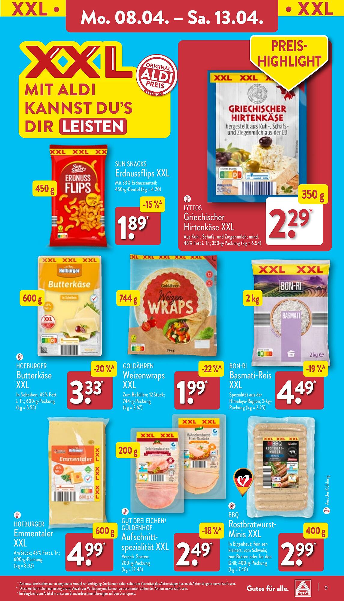 ALDI Nord Prospekt 8 – 13 April 2024 Seite 9