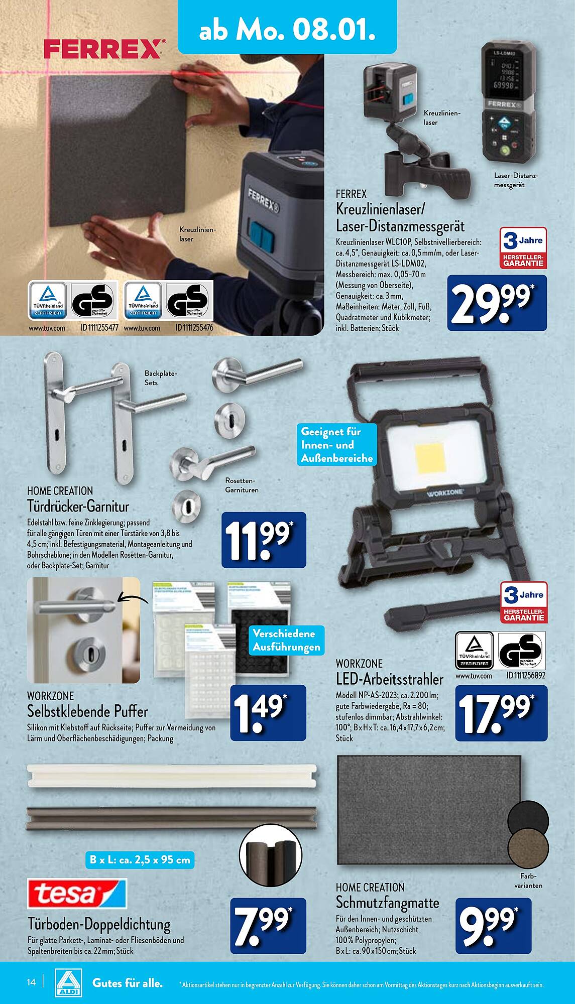 ALDI Nord Prospekt 8 – 13 Januar 2024 Seite 14