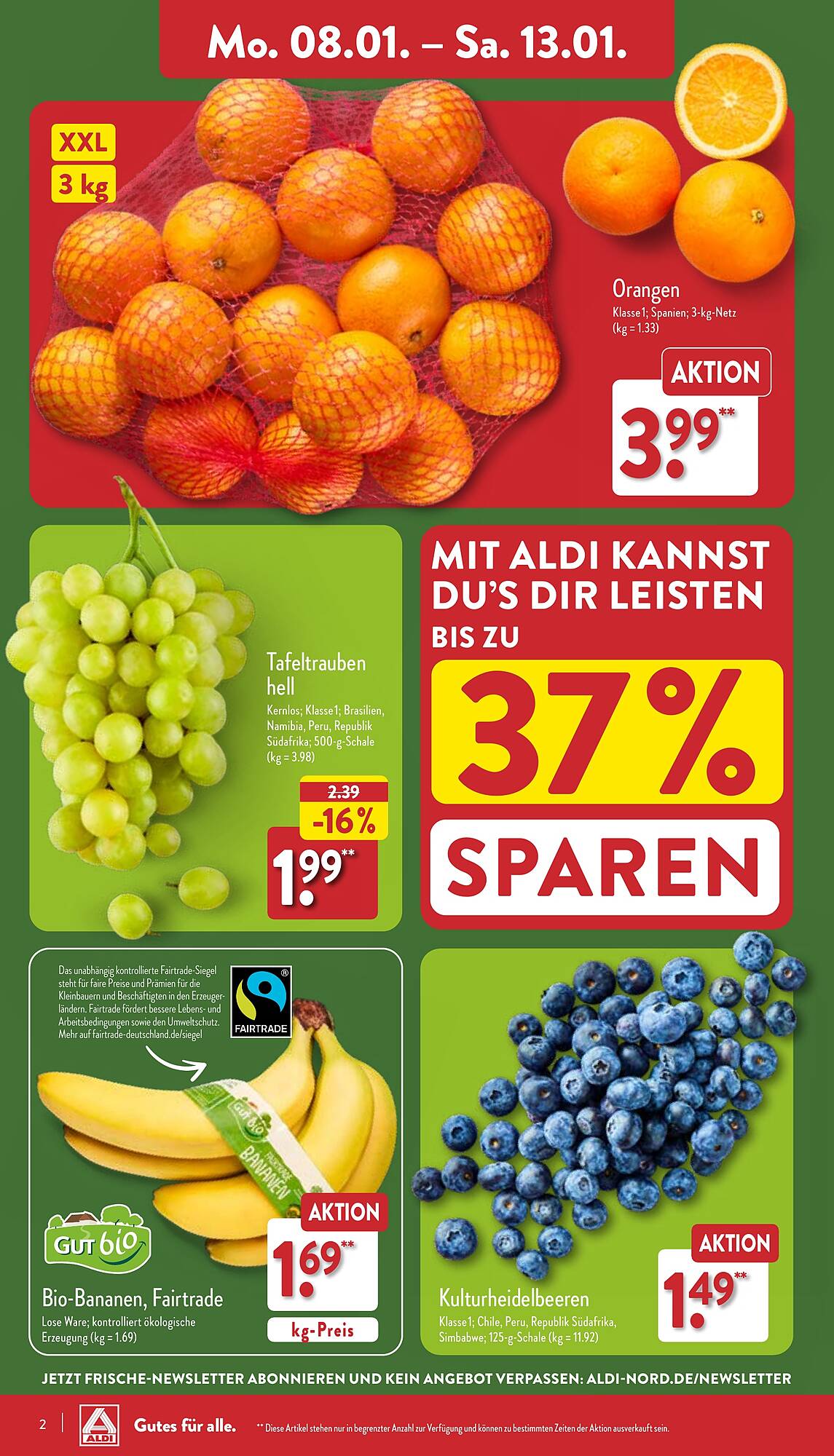 ALDI Nord Prospekt 8 – 13 Januar 2024 Seite 2