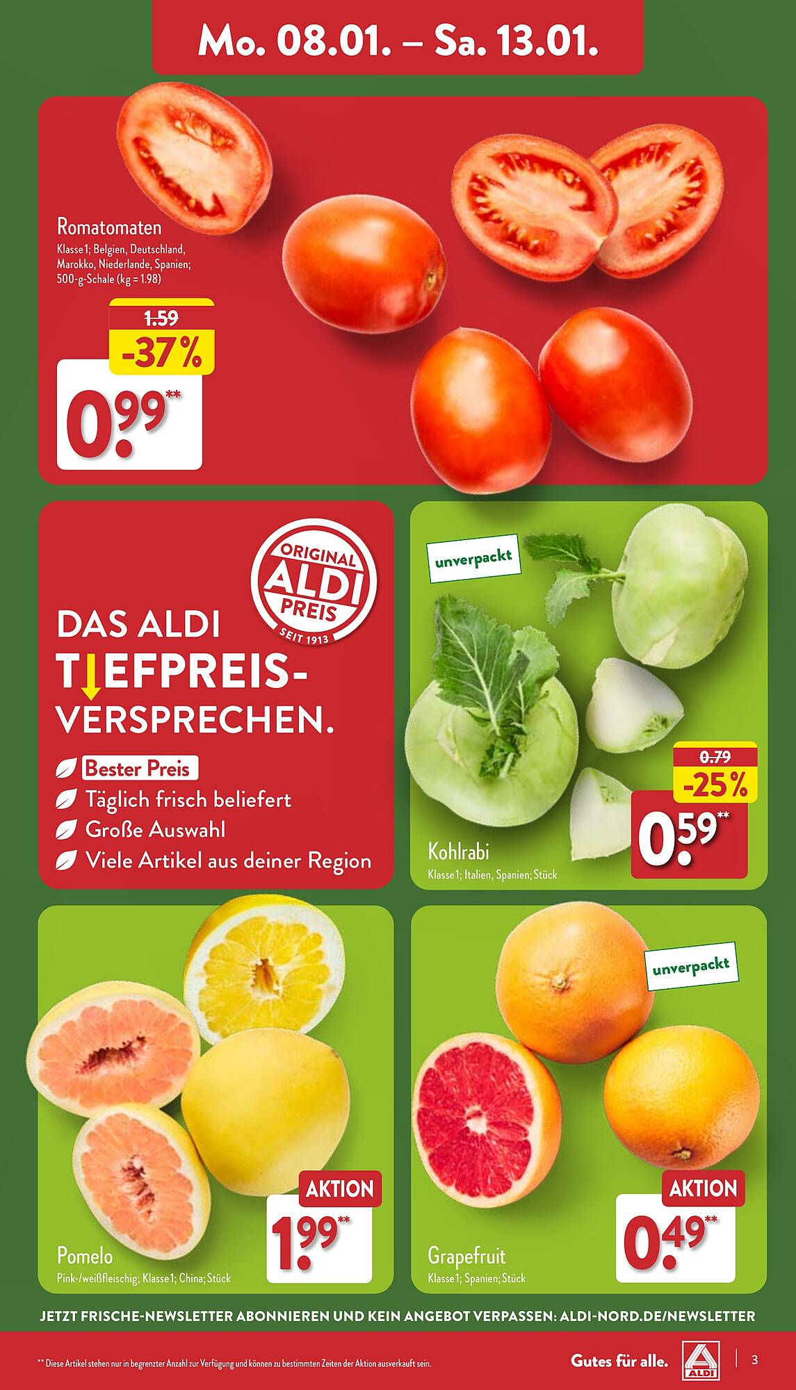 ALDI Nord Prospekt 8 – 13 Januar 2024 Seite 3