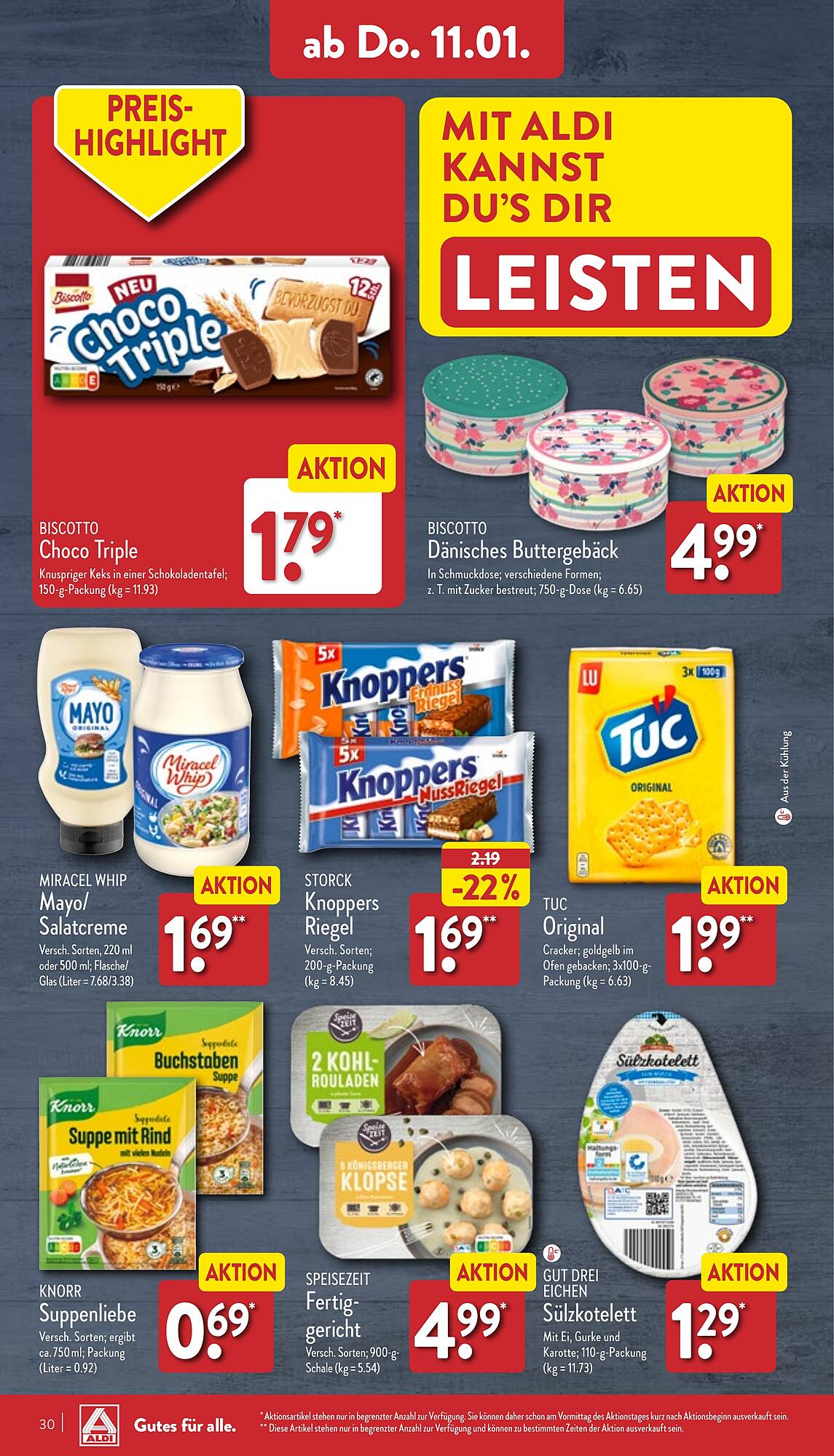 ALDI Nord Prospekt 8 – 13 Januar 2024 Seite 30