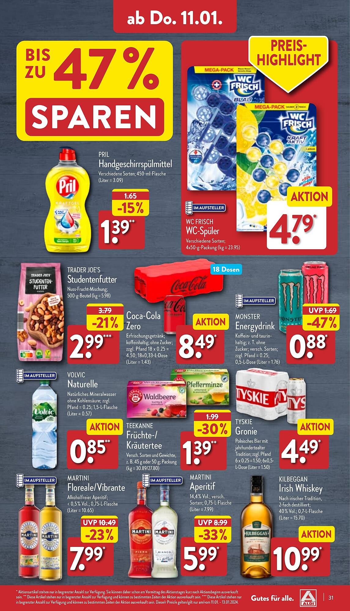 ALDI Nord Prospekt 8 – 13 Januar 2024 Seite 31