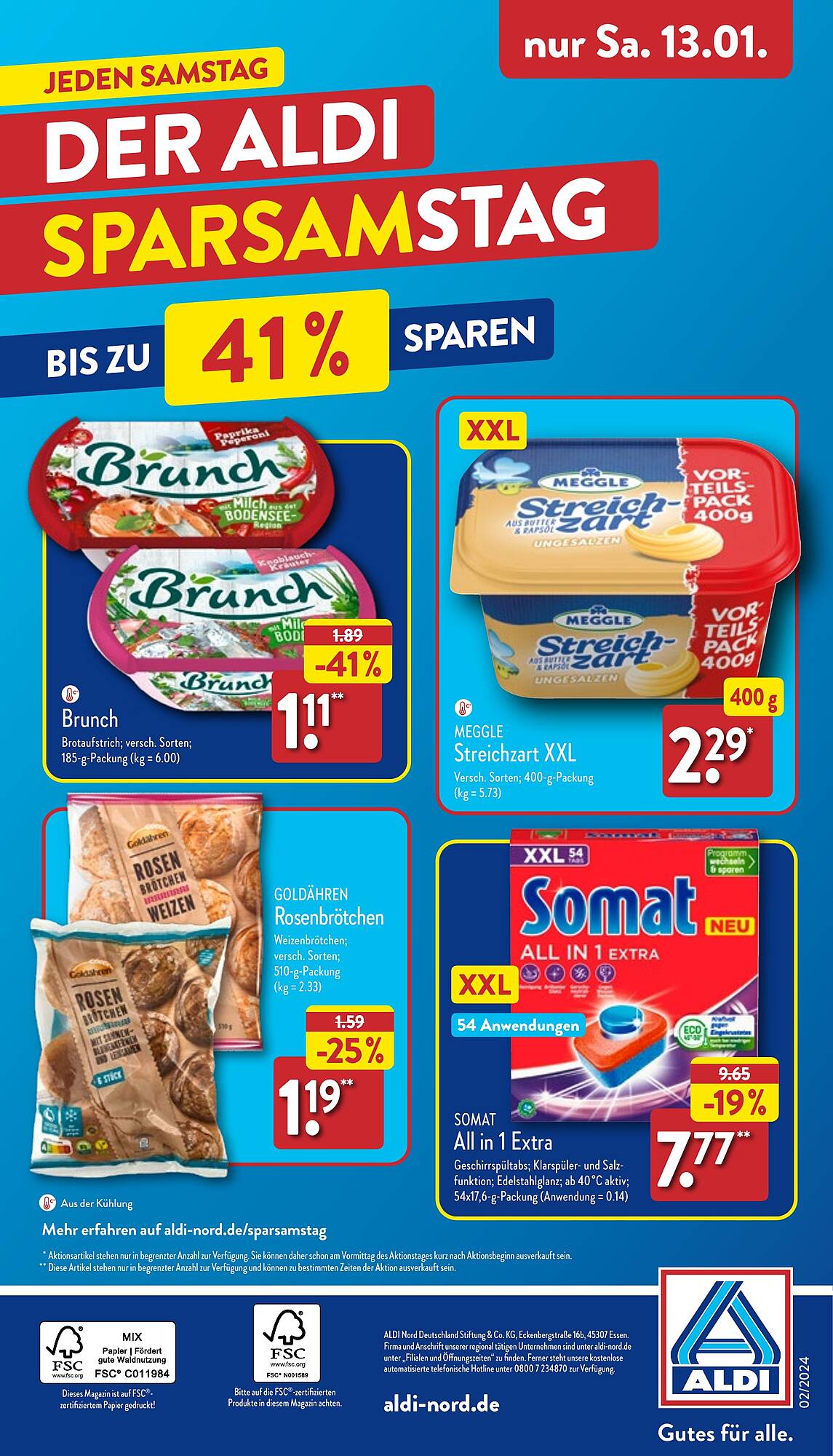 ALDI Nord Prospekt 8 – 13 Januar 2024 Seite 40