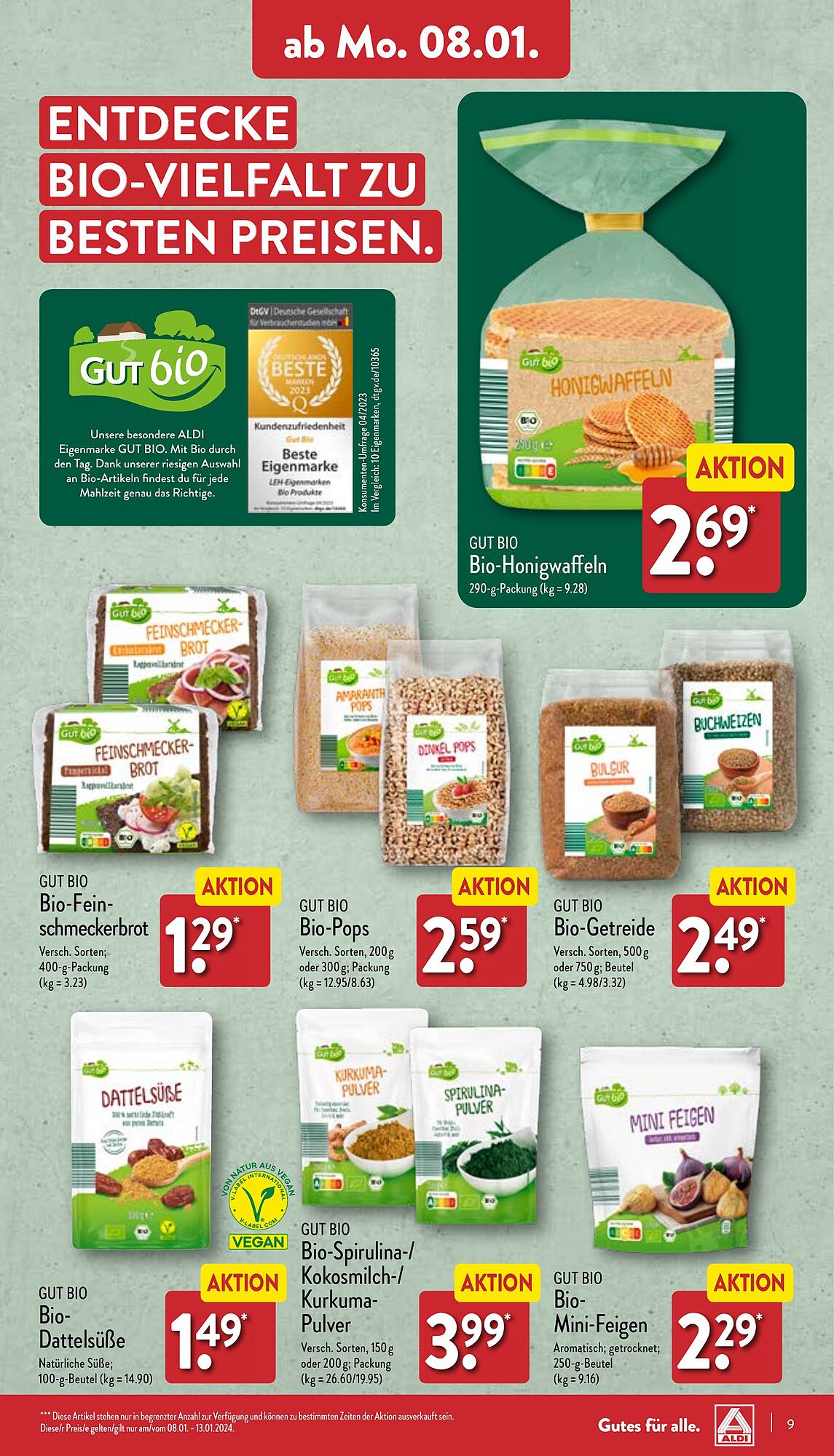 ALDI Nord Prospekt 8 – 13 Januar 2024 Seite 9