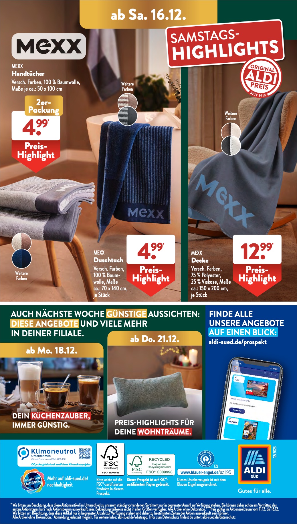 ALDI Süd Prospekt 11 – 16 Dezember 2023 Seite 33